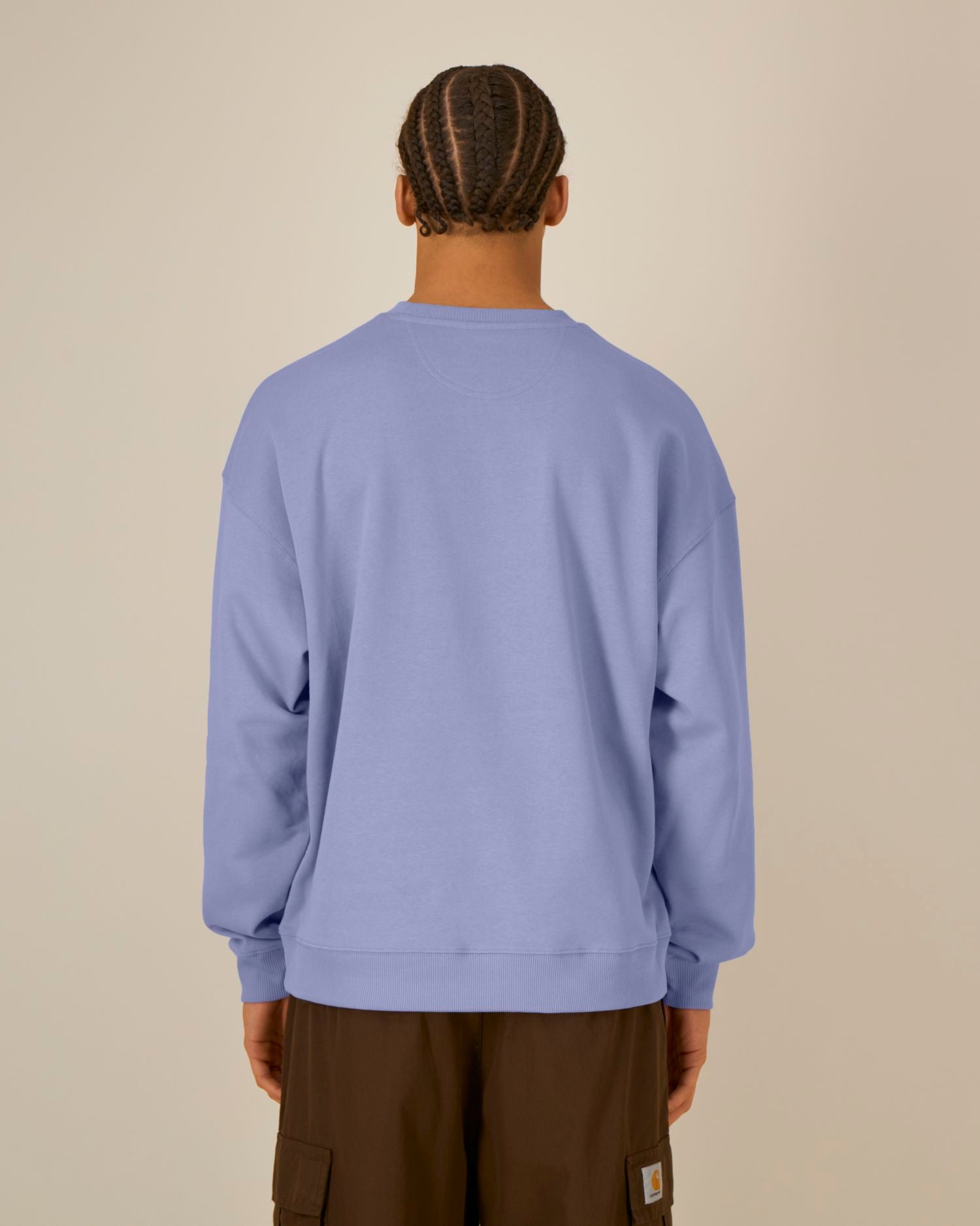 Uniseks Oversized Organisch Katoenen Ronde Hals Sweater - 350 GSM | Radder 2.0 STSU208