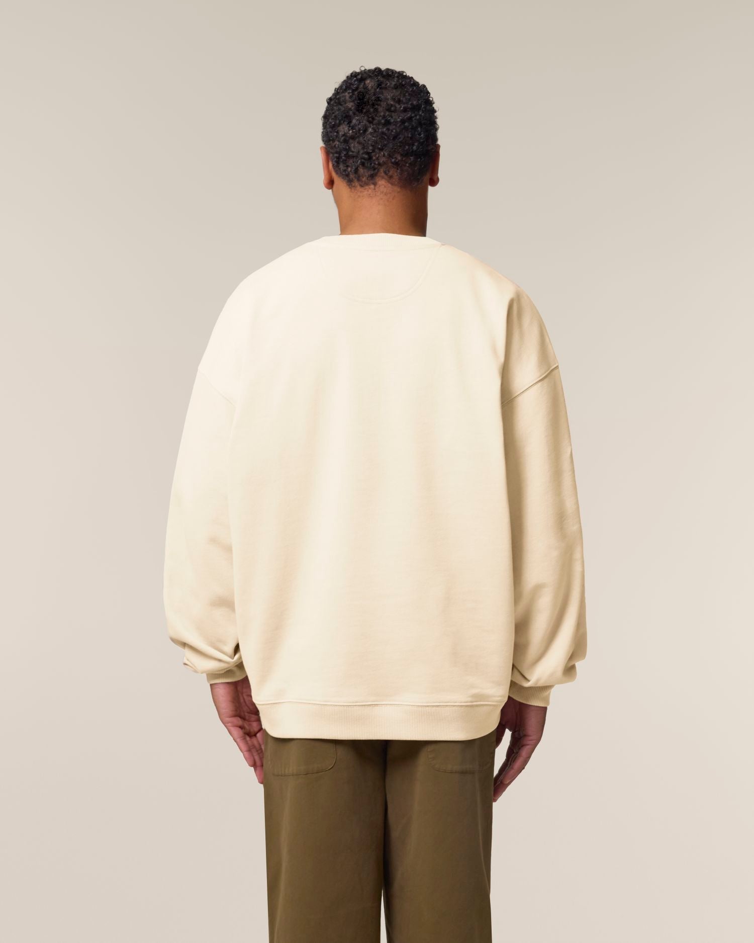 Unisex Oversized Organic Cotton Crew Neck Sweatshirt - 350 GSM | Radder 2.0 STSU208