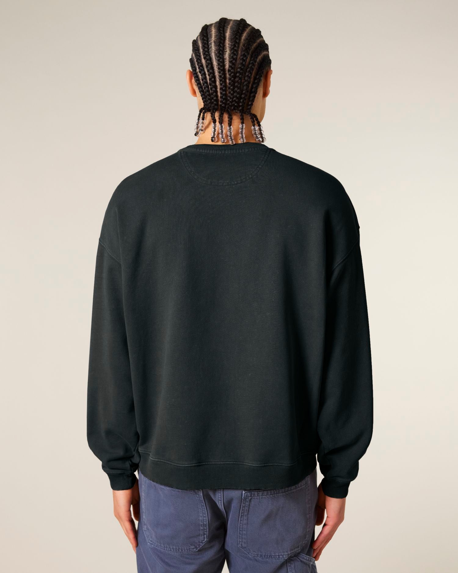 Unisex Organic Oversized Garment Dyed Crew Neck Sweatshirt - 380 GSM | Radder 2.0 Vintage STSU210