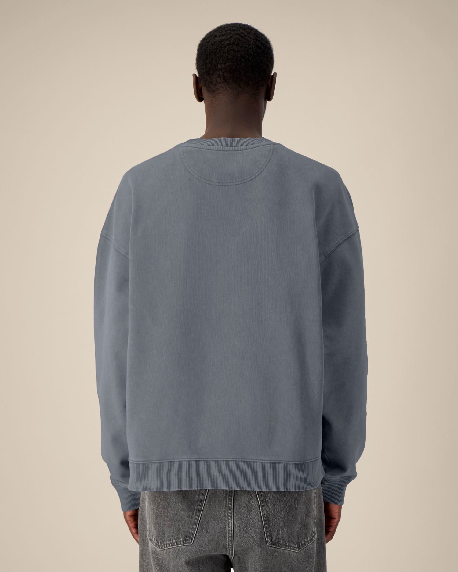 Unisex Organic Oversized Garment Dyed Crew Neck Sweatshirt - 380 GSM | Radder 2.0 Vintage STSU210