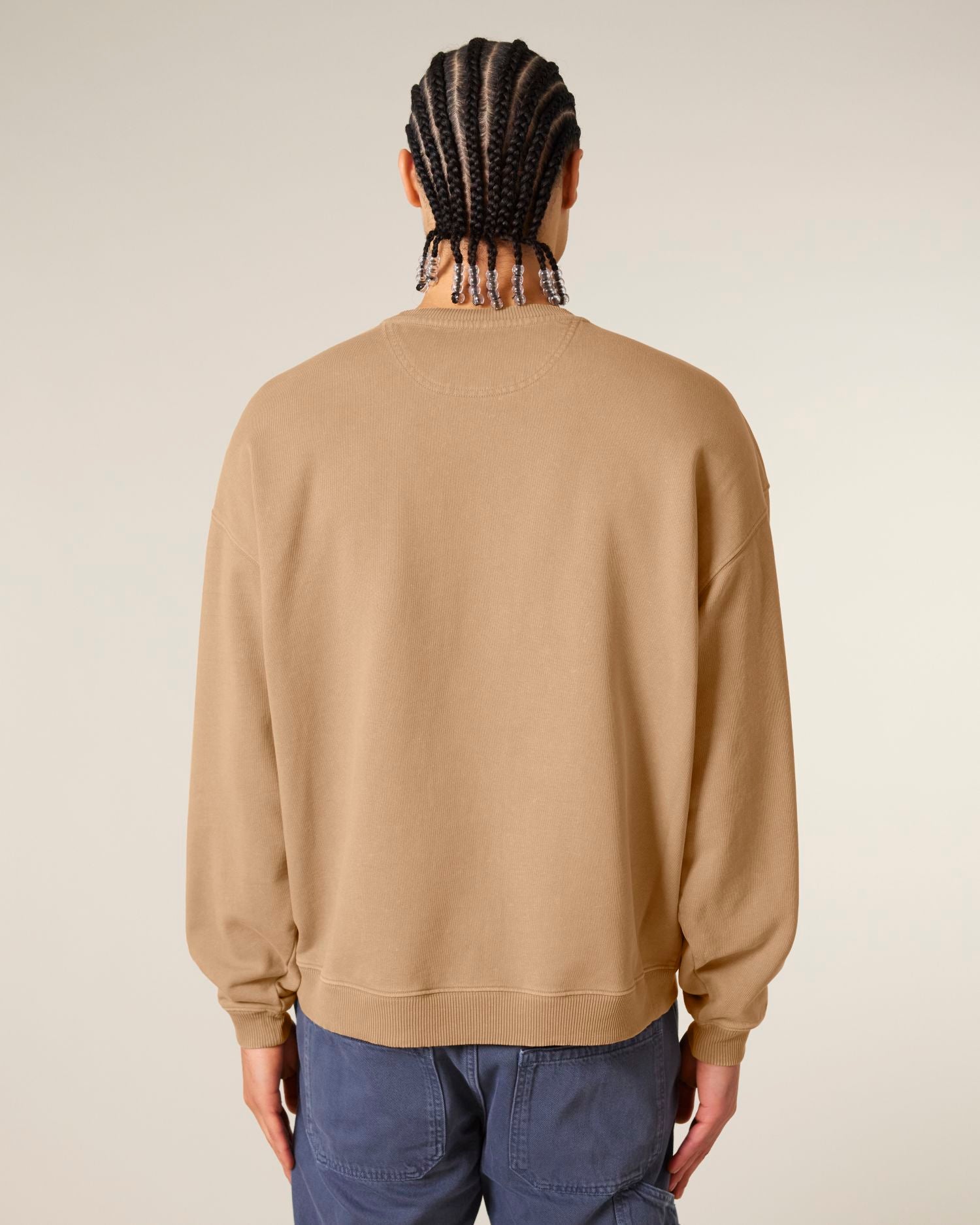 Unisex Organic Oversized Garment Dyed Crew Neck Sweatshirt - 380 GSM | Radder 2.0 Vintage STSU210