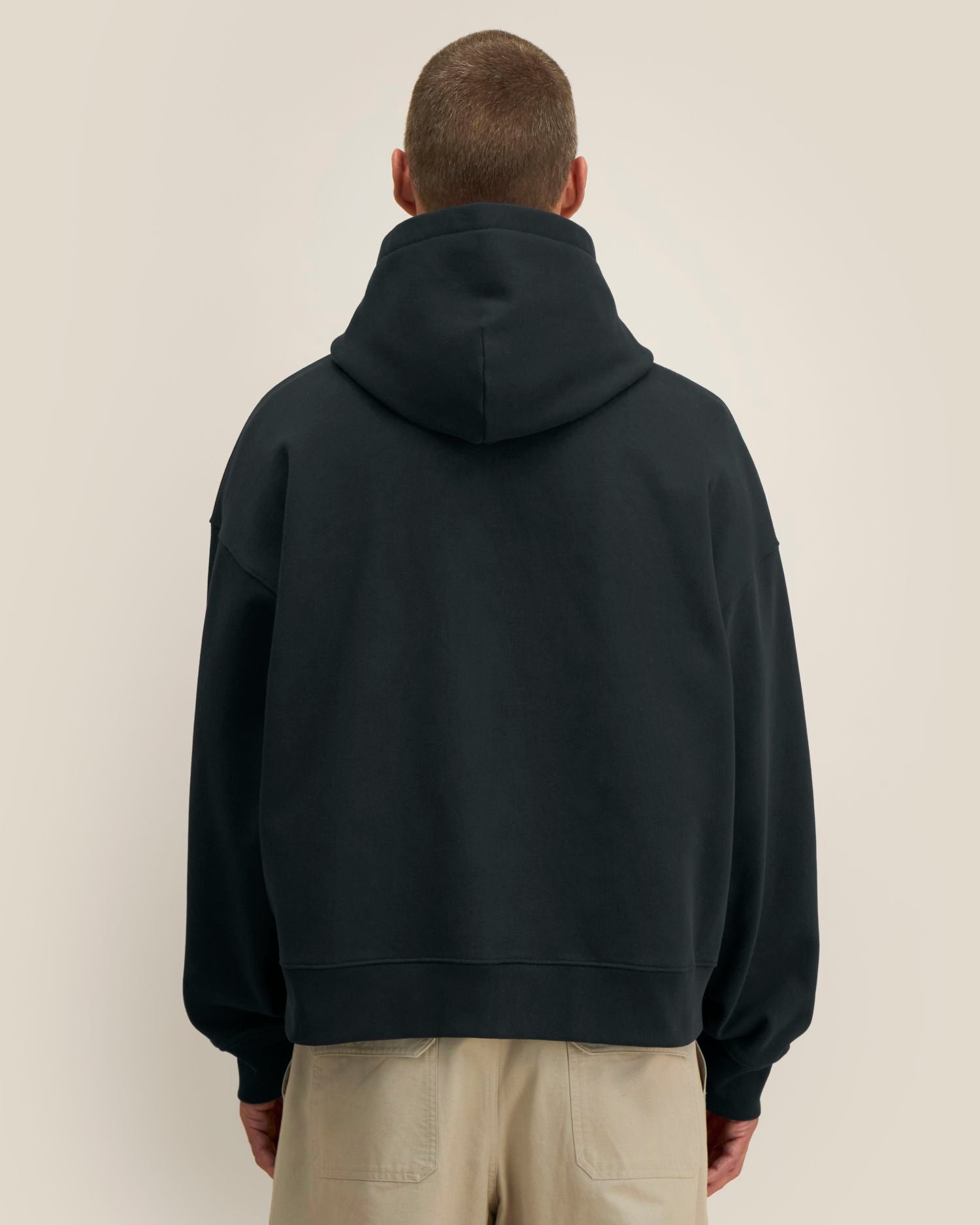 Sudadera unisex Oversized con capucha y cremallera completa de algodón reciclado - 400 g/m² | Fronter - STSU275