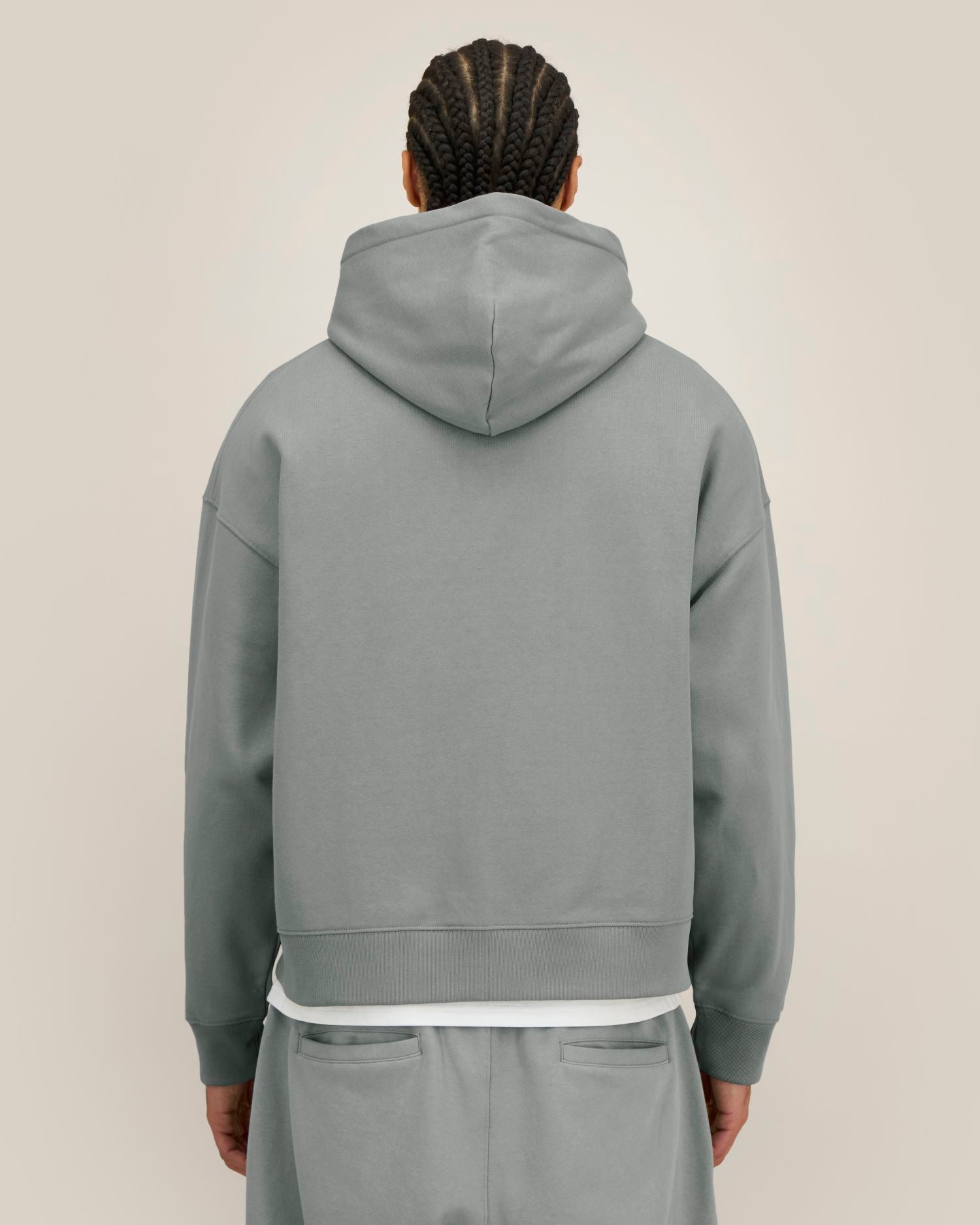 Sudadera unisex Oversized con capucha y cremallera completa de algodón reciclado - 400 g/m² | Fronter - STSU275