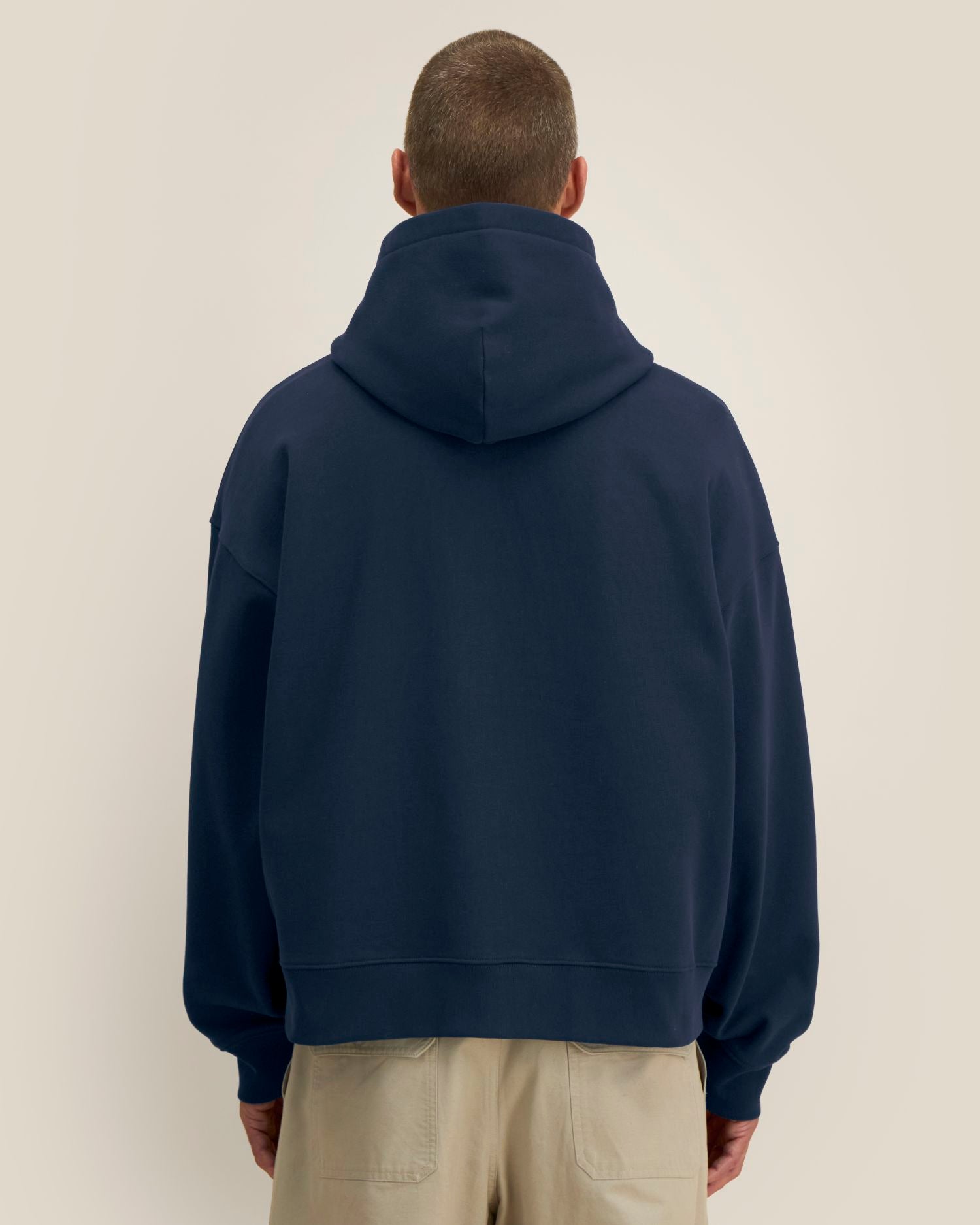 Sudadera unisex Oversized con capucha y cremallera completa de algodón reciclado - 400 g/m² | Fronter - STSU275