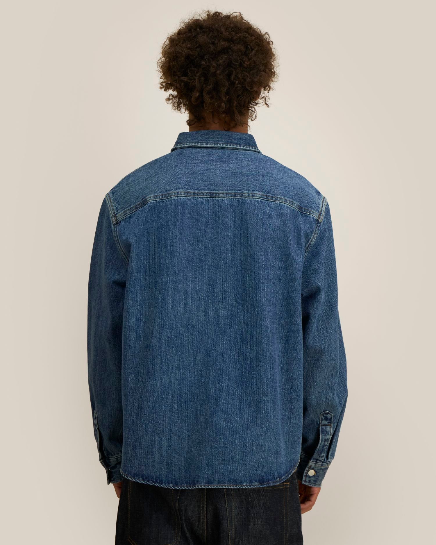 Sovracamicia unisex in denim pesante - 440 GSM | Palmer - STWU287
