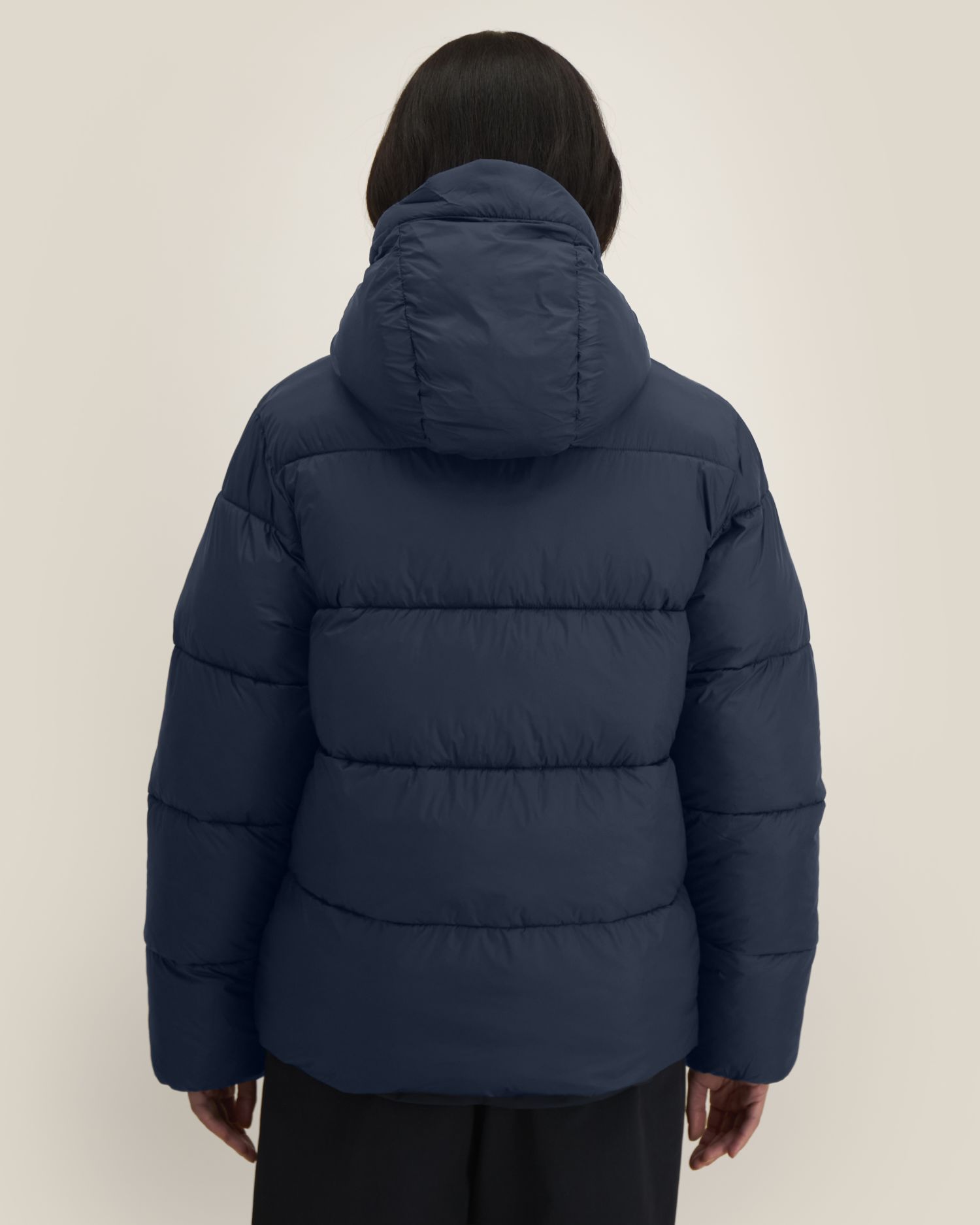 Unisex-Pufferjacke mit Kapuze aus recyceltem Nylon | Puffer 2.0 - STJU292