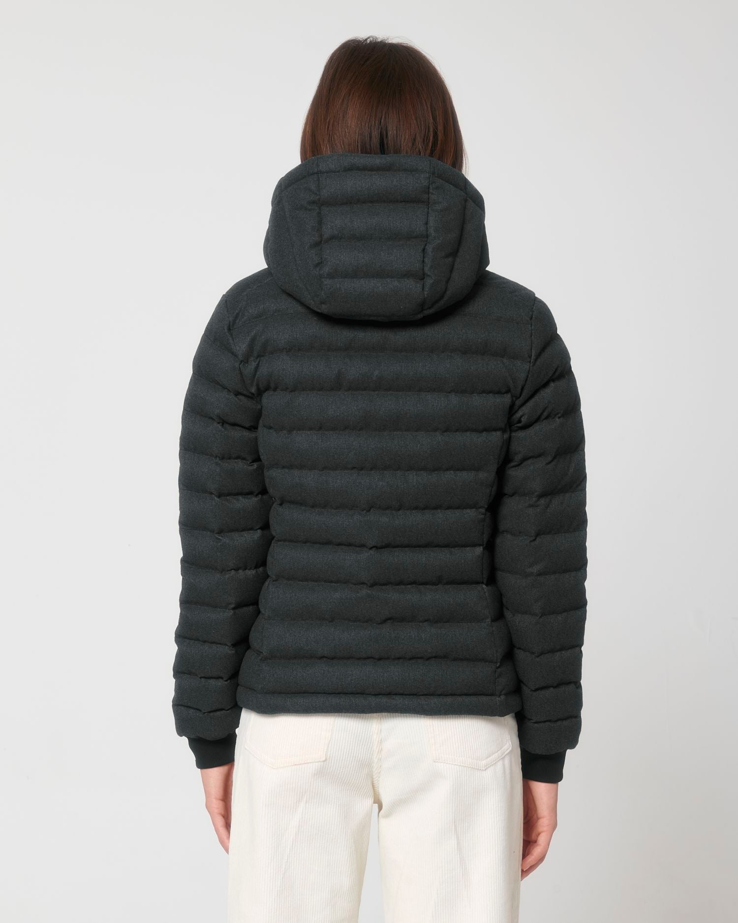 Veste matelassée écologique pour femmes - Veste Stella Voyager aspect laine STJW897