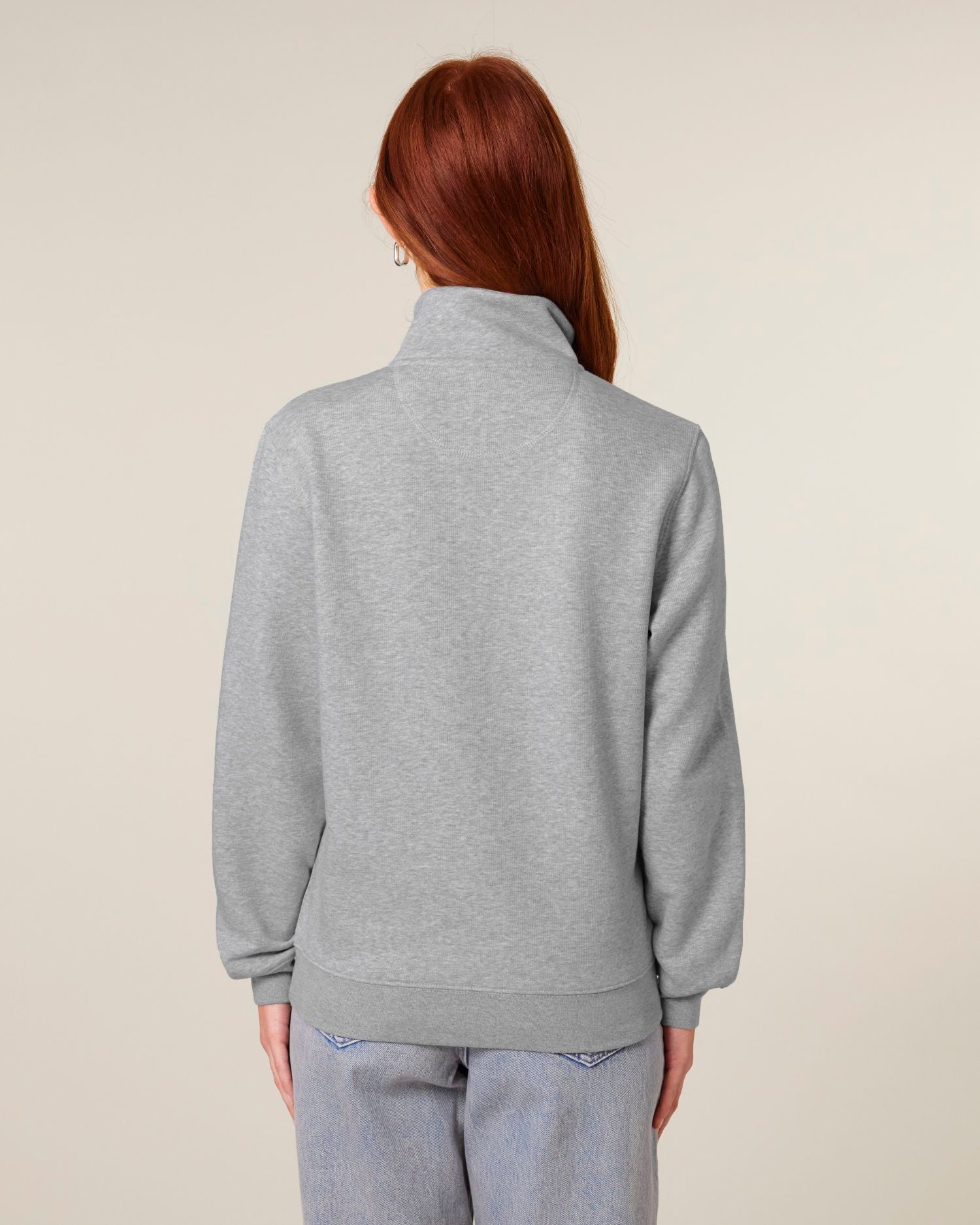 Unisex Organic Cotton Quarter Zip Sweatshirt - 280 GSM | Trucker 2.0 STSU204