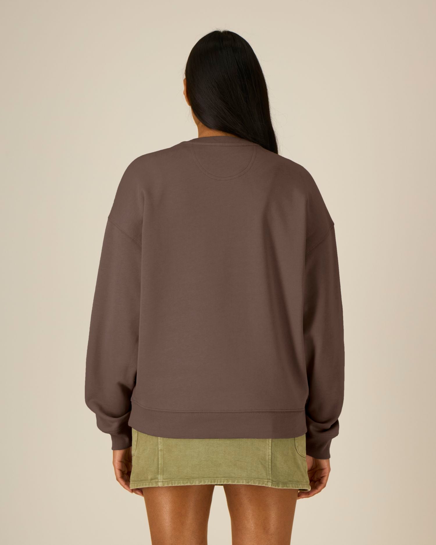 Uniseks Oversized Organisch Katoenen Ronde Hals Sweater - 350 GSM | Radder 2.0 STSU208