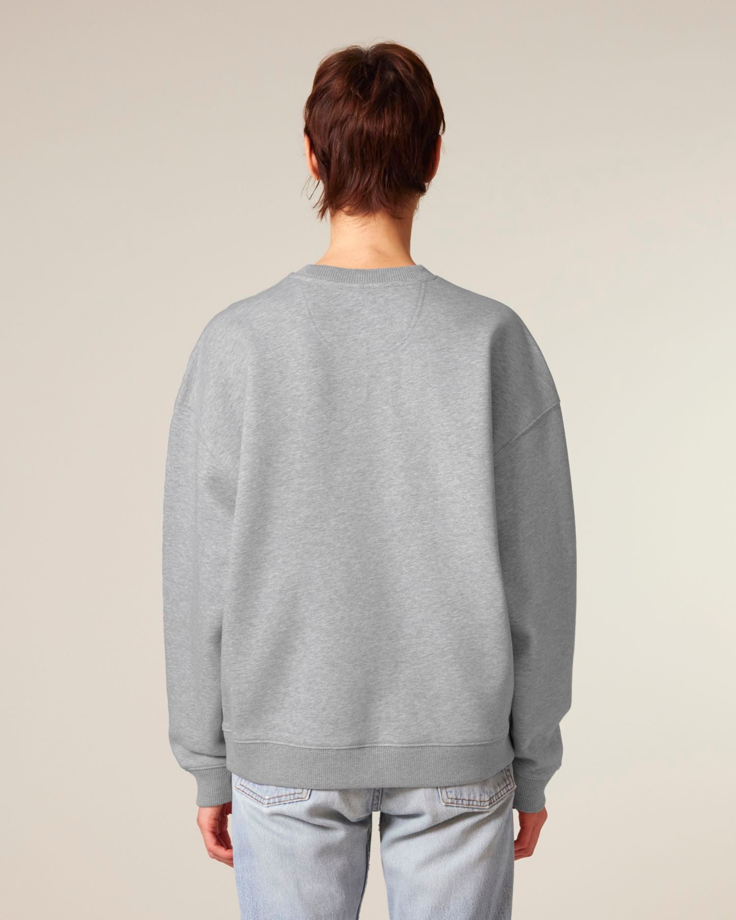 Unisex Oversized Organic Cotton Crew Neck Sweatshirt - 350 GSM | Radder 2.0 STSU208