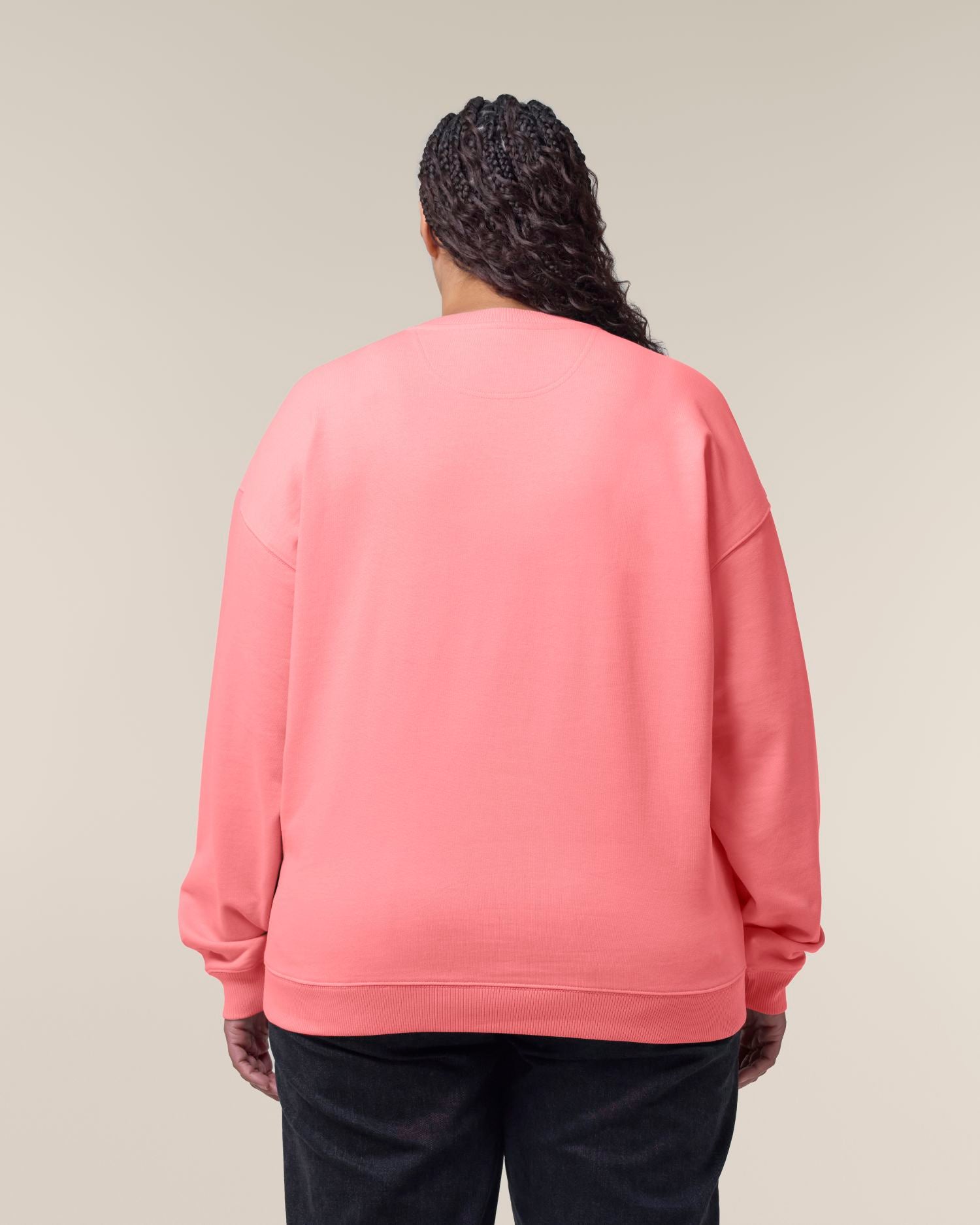 Uniseks Oversized Organisch Katoenen Ronde Hals Sweater - 350 GSM | Radder 2.0 STSU208