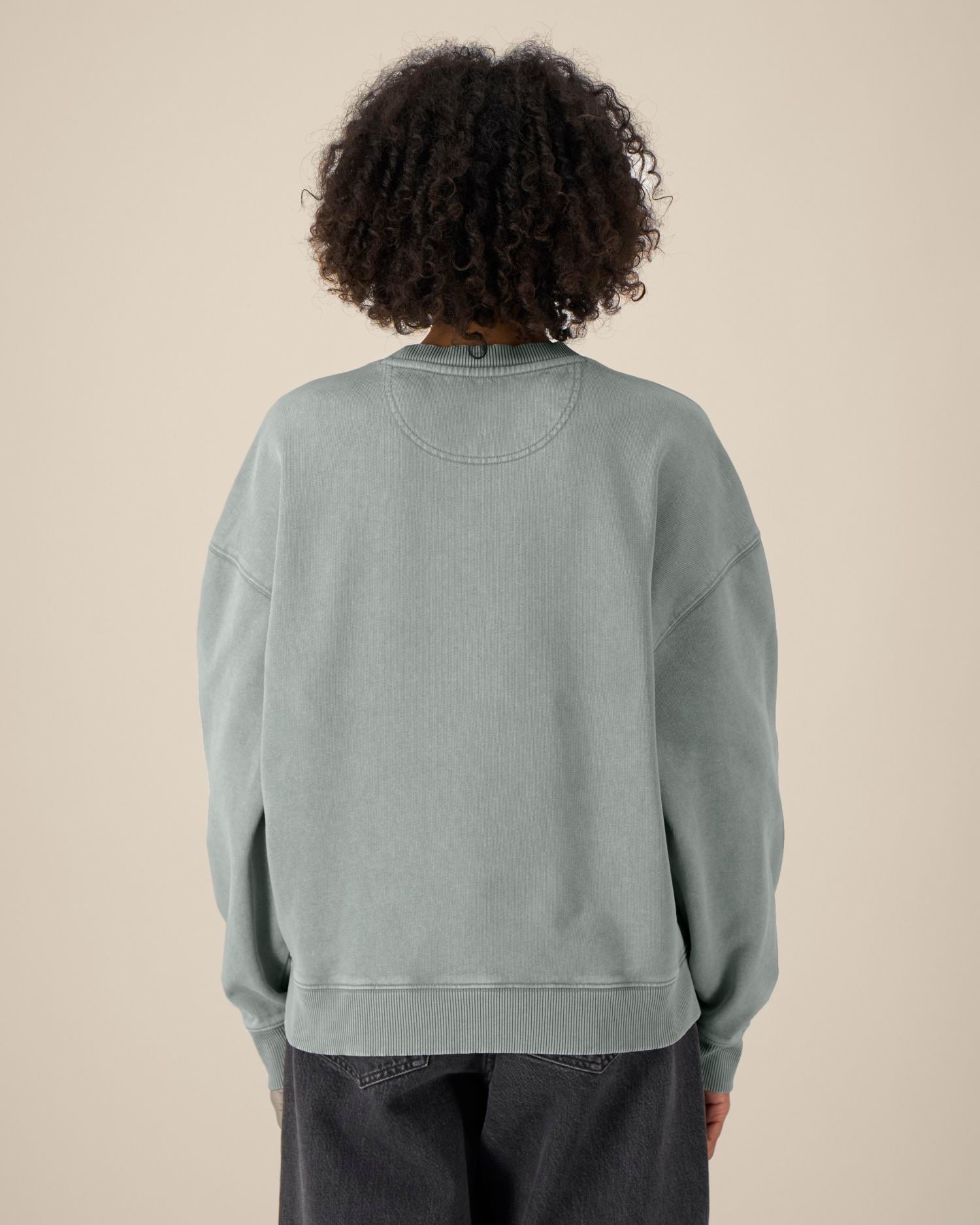 Unisex Organic Oversized Garment Dyed Crew Neck Sweatshirt - 380 GSM | Radder 2.0 Vintage STSU210