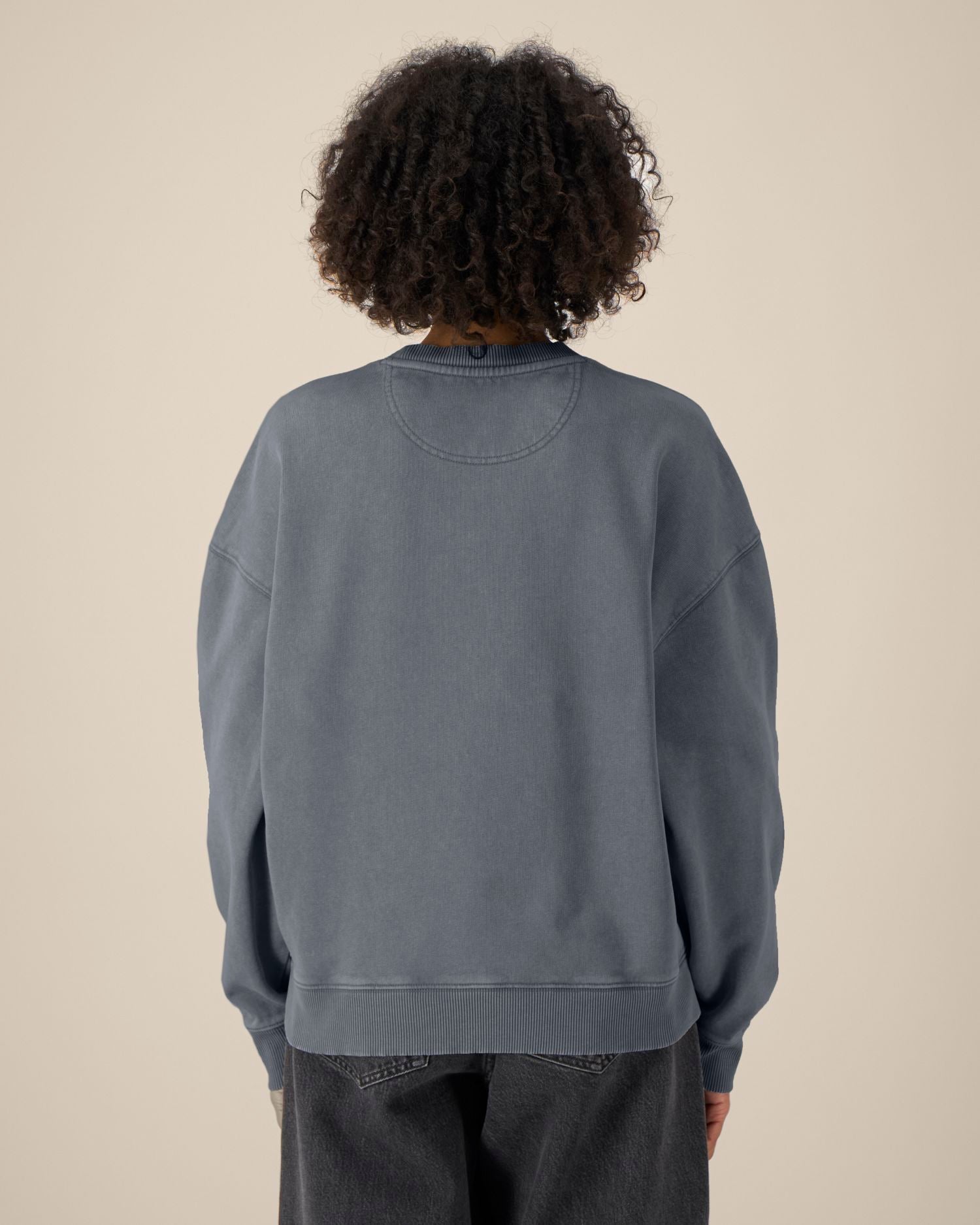 Unisex Organic Oversized Garment Dyed Crew Neck Sweatshirt - 380 GSM | Radder 2.0 Vintage STSU210