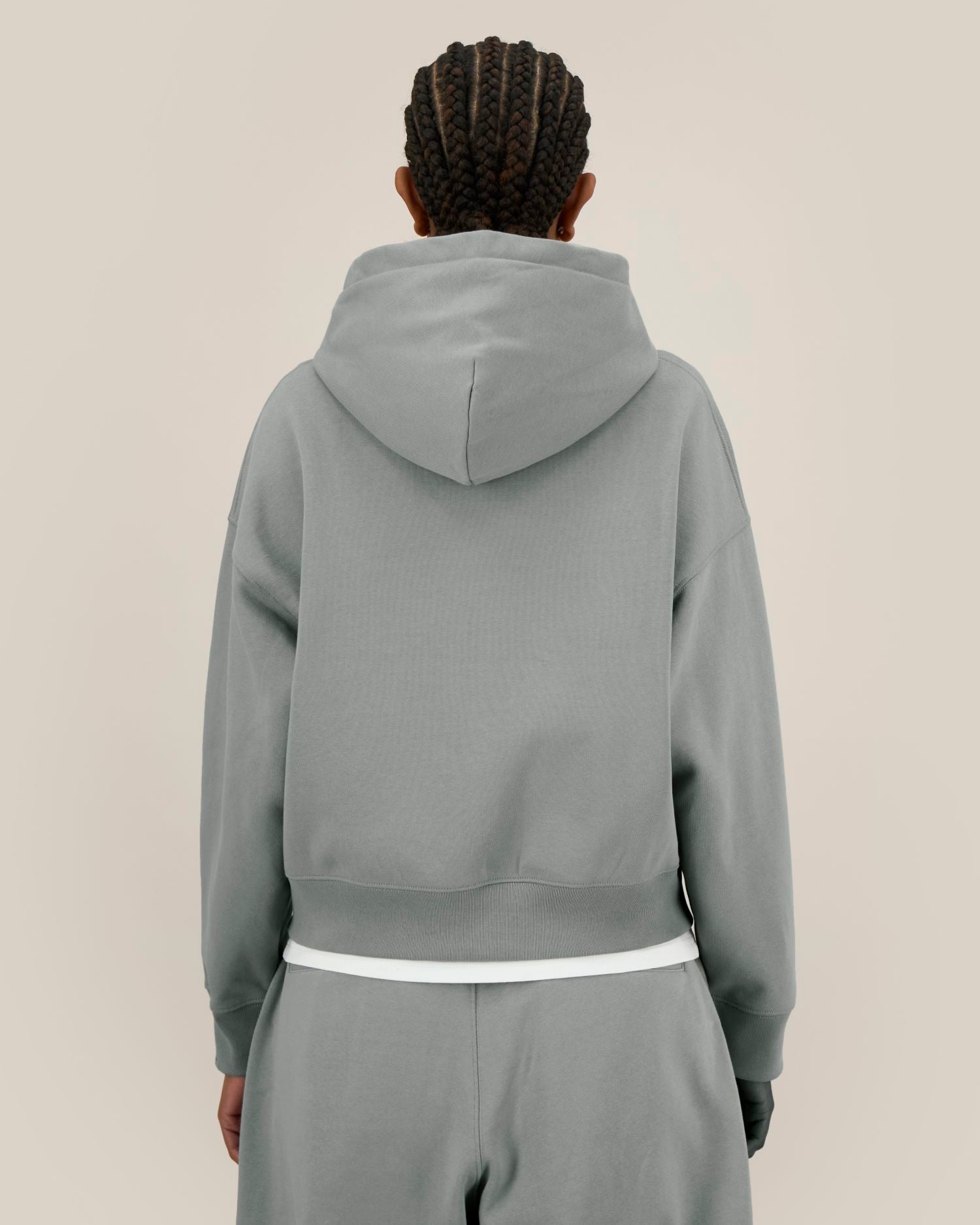 Sudadera unisex Oversized con capucha y cremallera completa de algodón reciclado - 400 g/m² | Fronter - STSU275