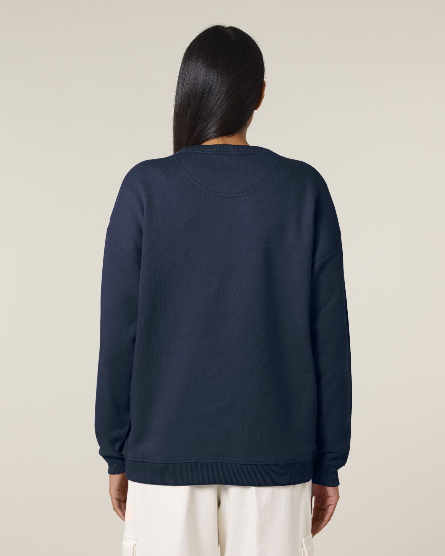 Women's Oversized Organic Cotton Crew Neck Sweatshirt - 300 GSM | Stella Paloma STSW218