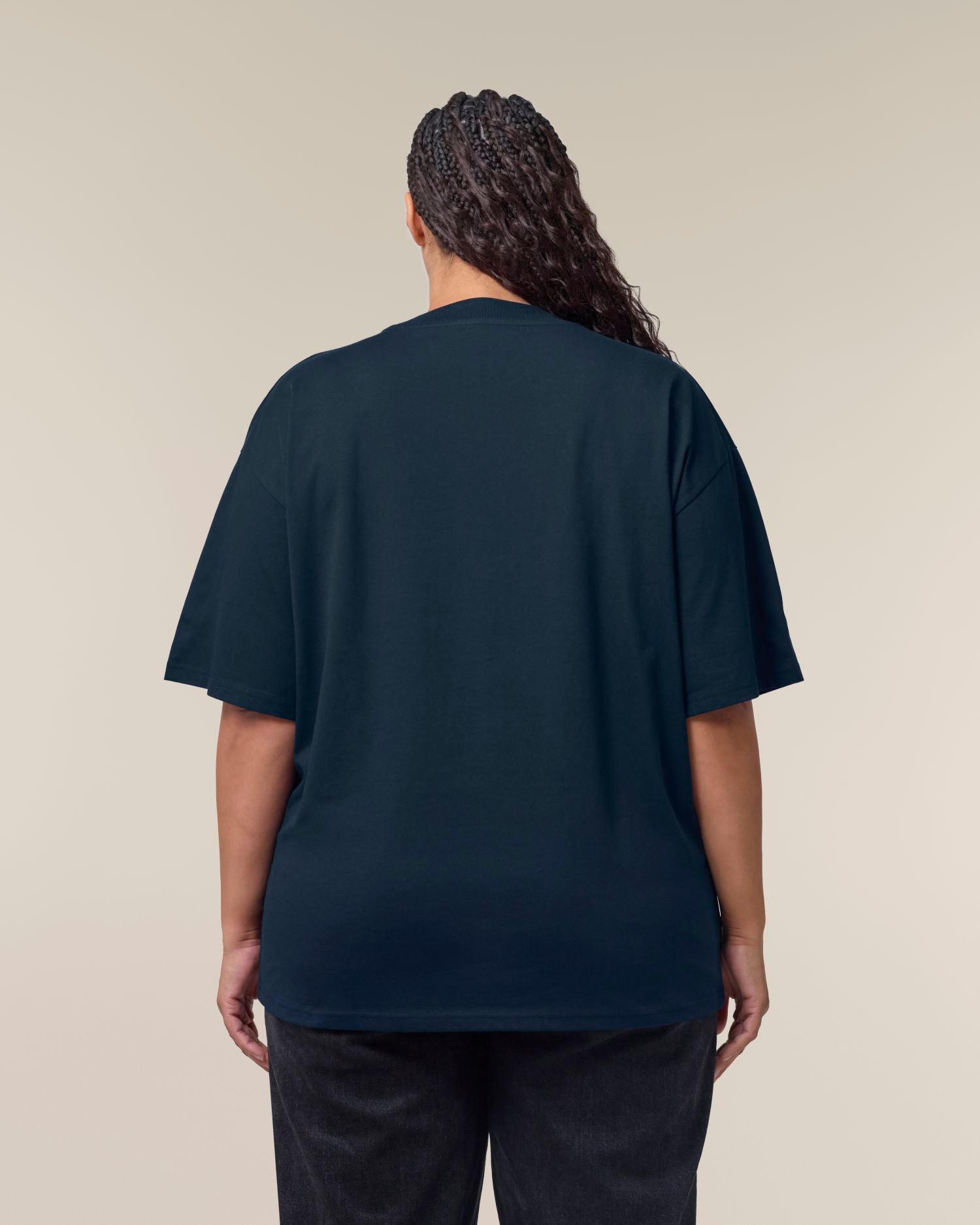 Unisex Oversized High Neck T-Shirt | Organic Blank
