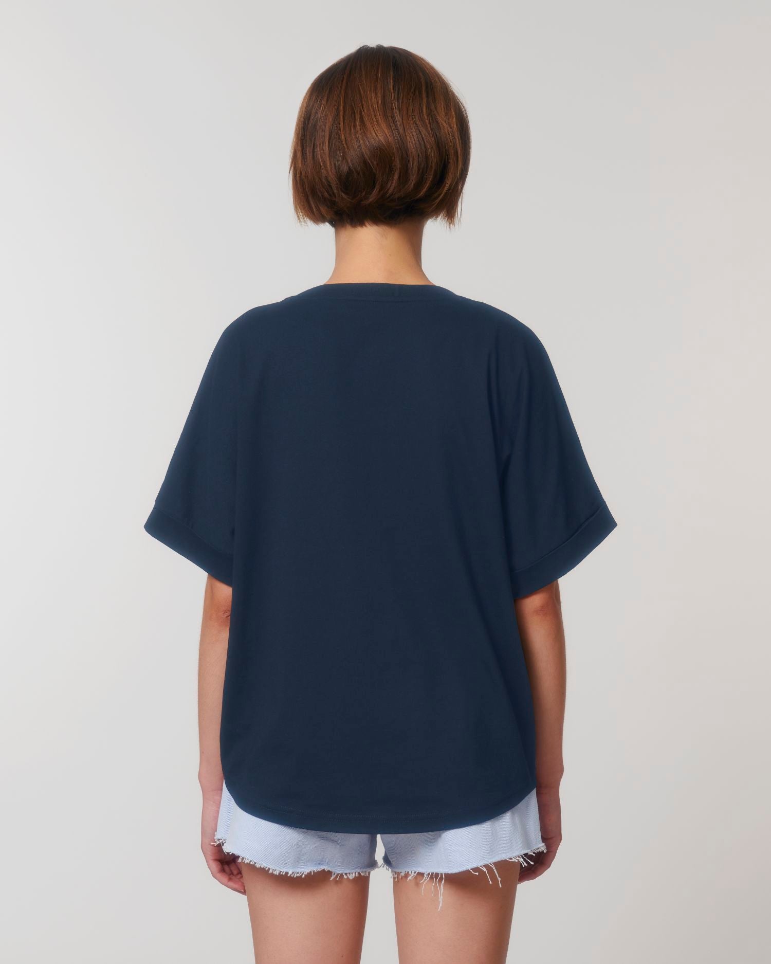 Camiseta extragrande con mangas enrolladas para mujer - 155 g/m² | Stella Collider STTW089