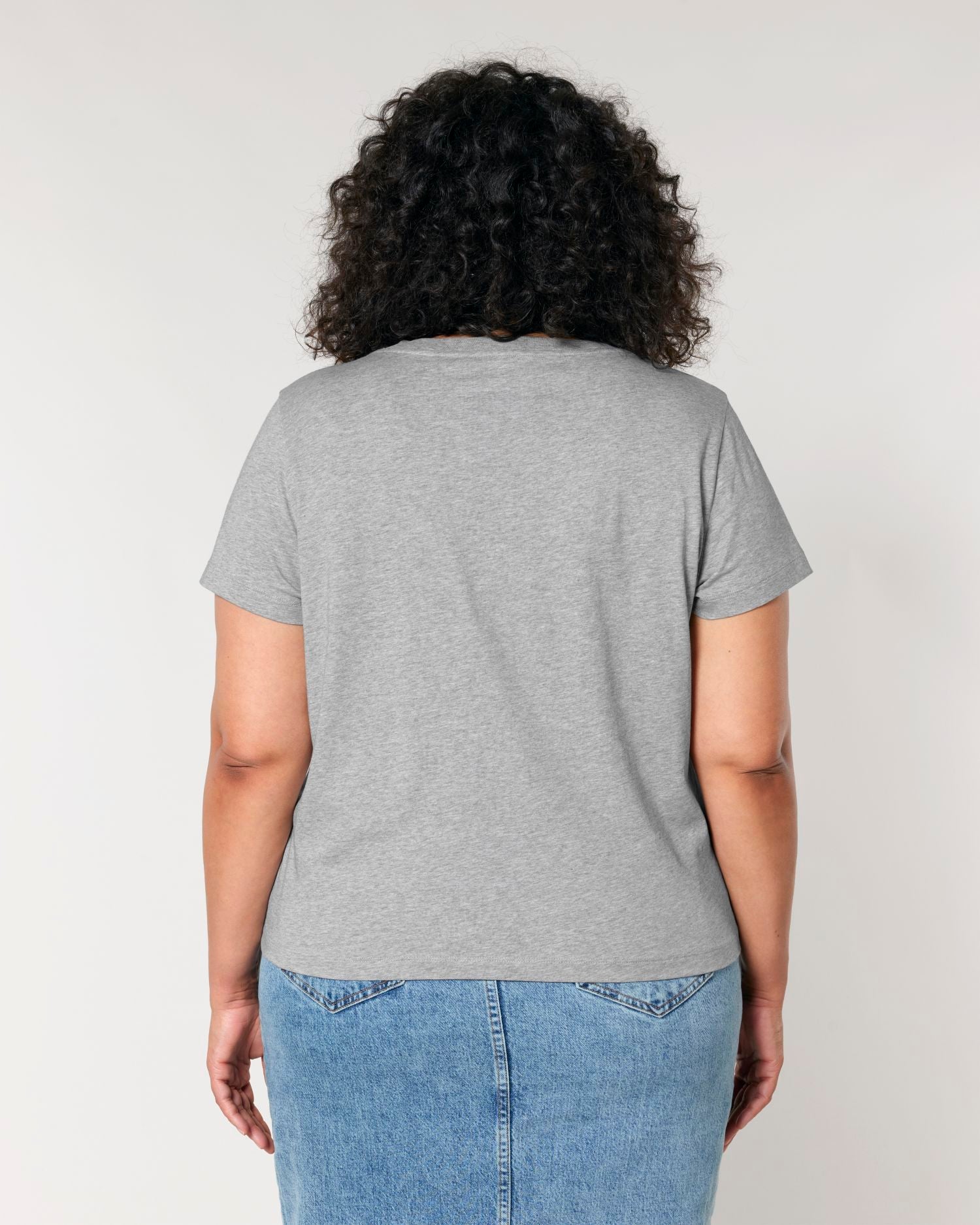 Camiseta orgánica de mujer con cuello en V - 155 GSM | Stella Isla STTW176