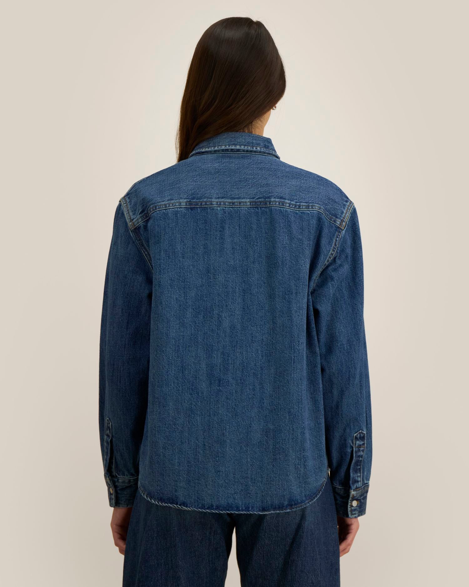 Sovracamicia unisex in denim pesante - 440 GSM | Palmer - STWU287