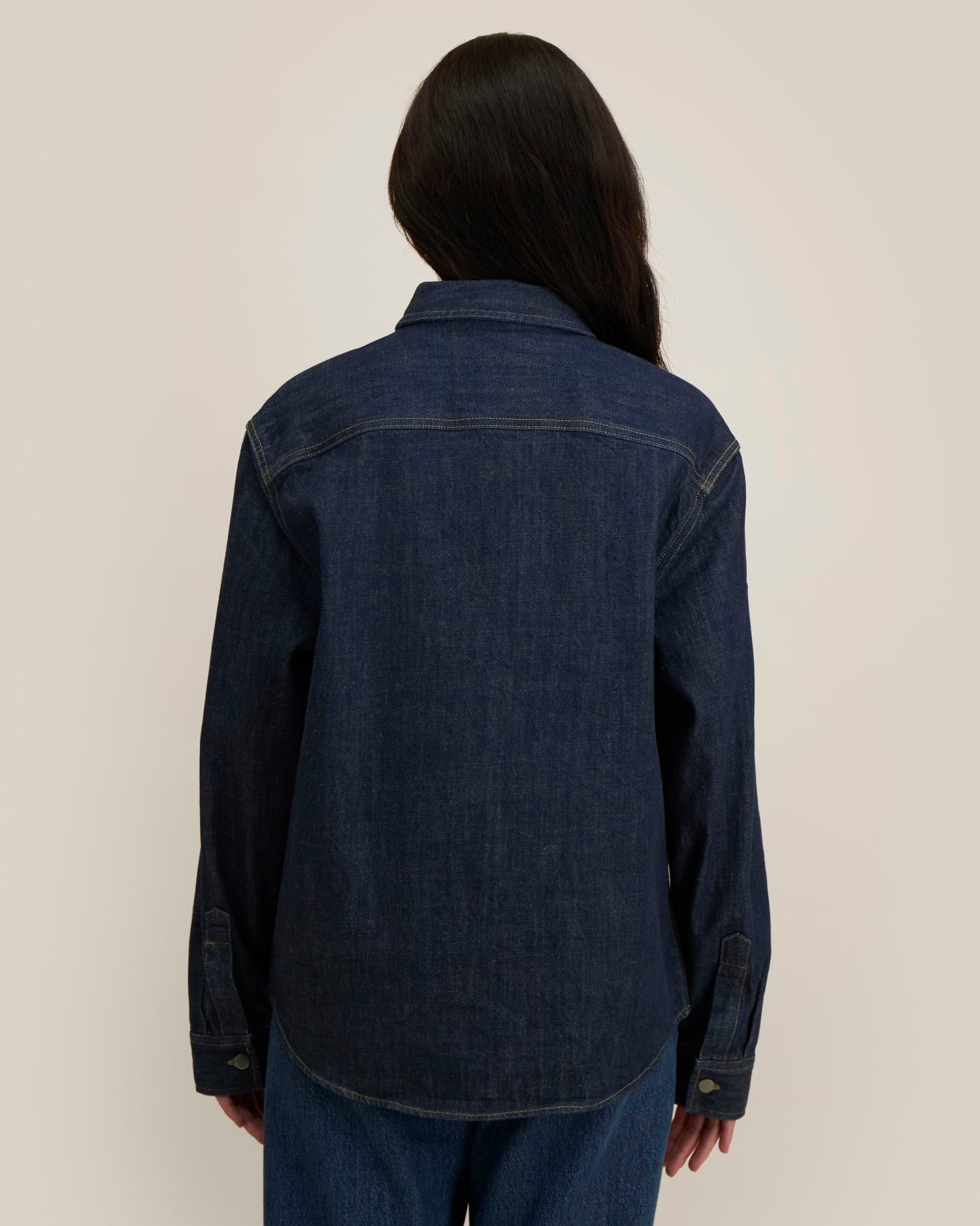 Sovracamicia unisex in denim pesante - 440 GSM | Palmer - STWU287