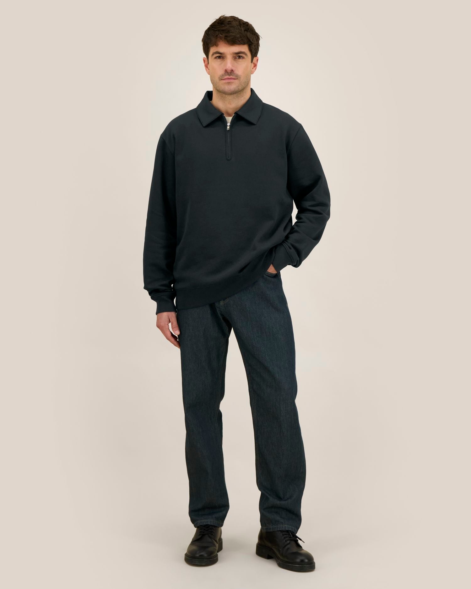 Sudadera unisex con cuello y cremallera de un cuarto - 280 GSM | Proper - STSU273