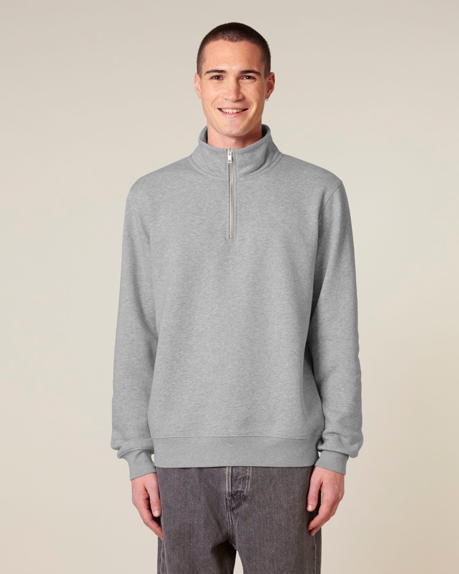 Unisex Organic Quarter Zip Sweatshirt | Organic Blank