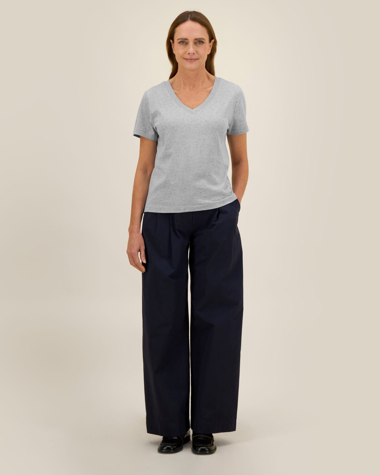 Dames V-hals T-shirt van biologisch katoen - 155 GSM | Stella Isla STTW176