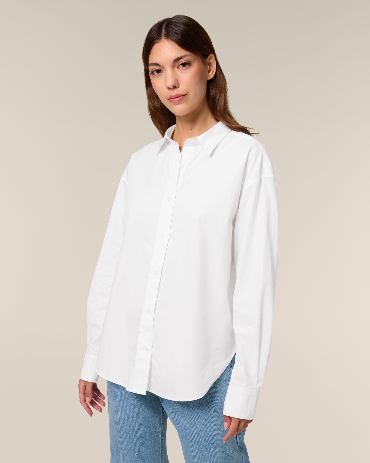 Damen Popeline-Hemd in entspannter Passform - 130 GSM | Stella Styler Shirt STWW973