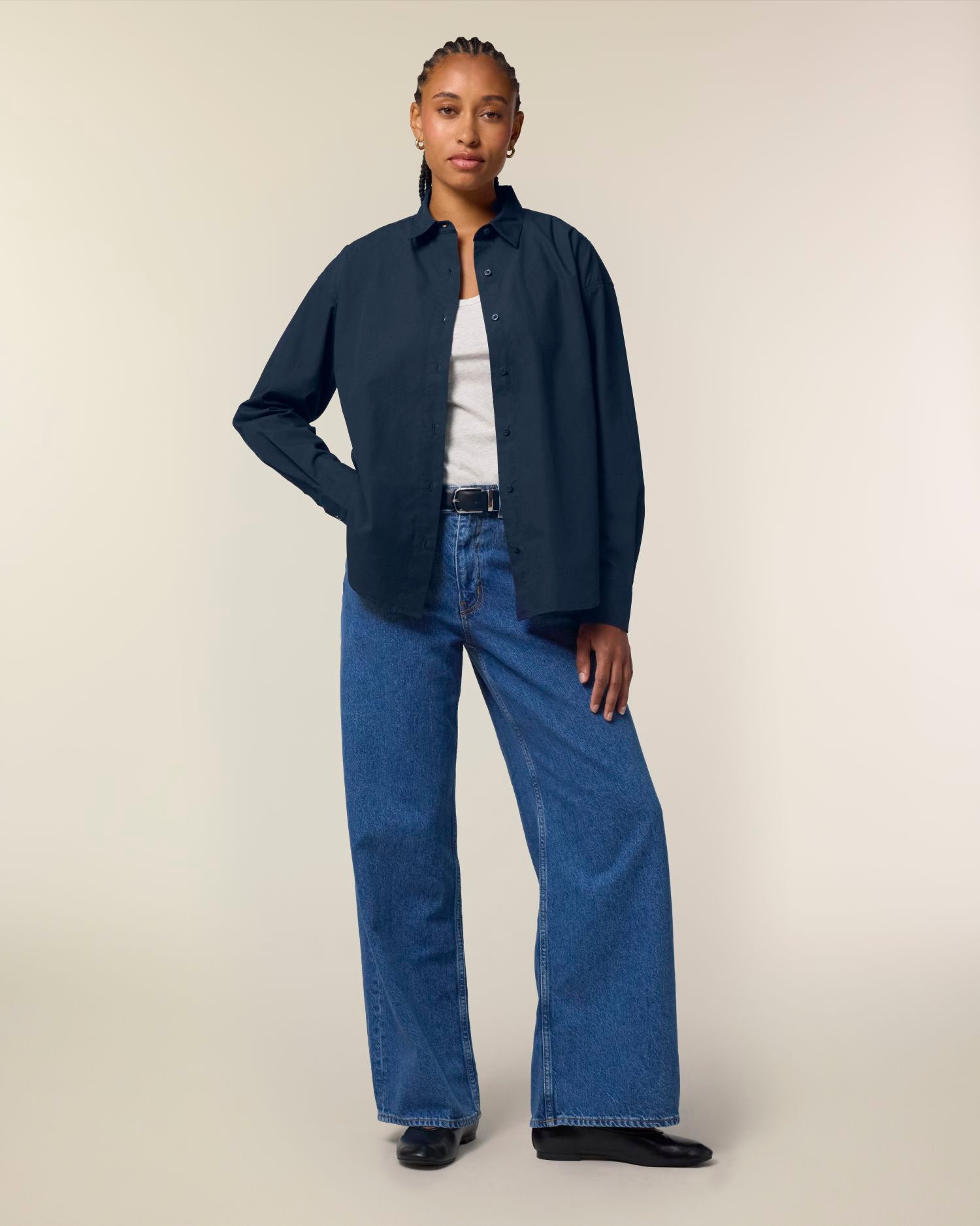 Damen Popeline-Hemd in entspannter Passform - 130 GSM | Stella Styler Shirt STWW973