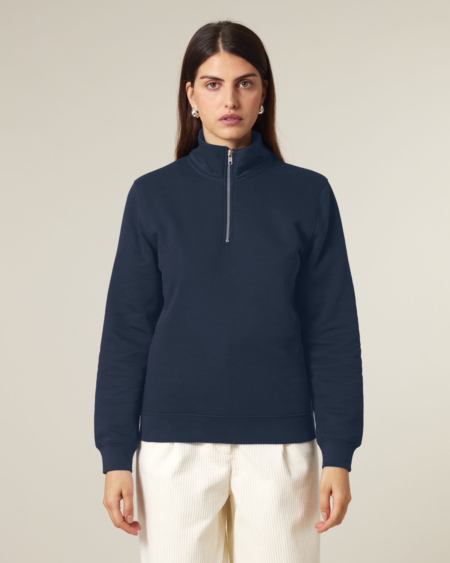 Unisex Organic Quarter Zip Sweatshirt | Organic Blank