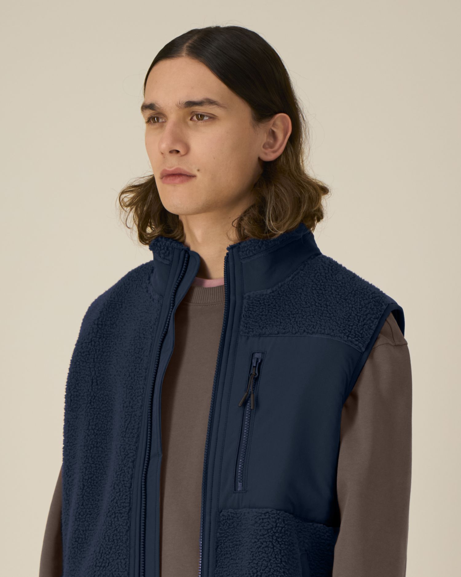 Veste Sherpa Sans Manches Recyclée Unisexe | Liner STJU249