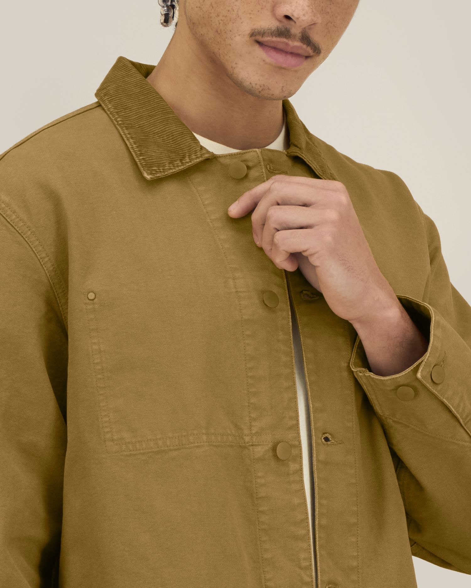 Unisex-Jacke aus stückgefärbtem Baumwoll-Canvas – 379 GSM | Arbeitsjacke – STJU294