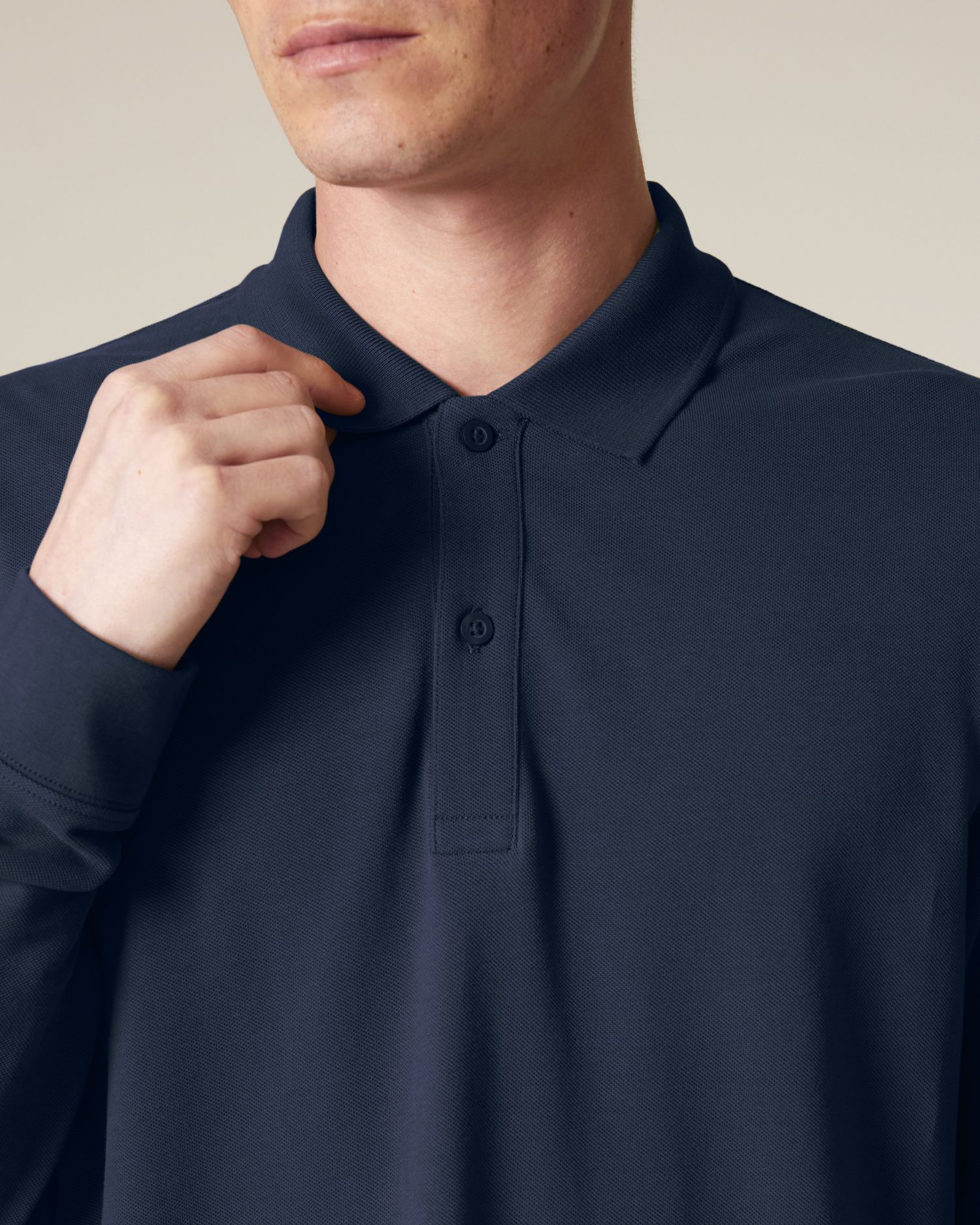 Polo de Manga Larga Unisex de Algodón Orgánico - 240 GSM | Prepster 2.0 STPU223