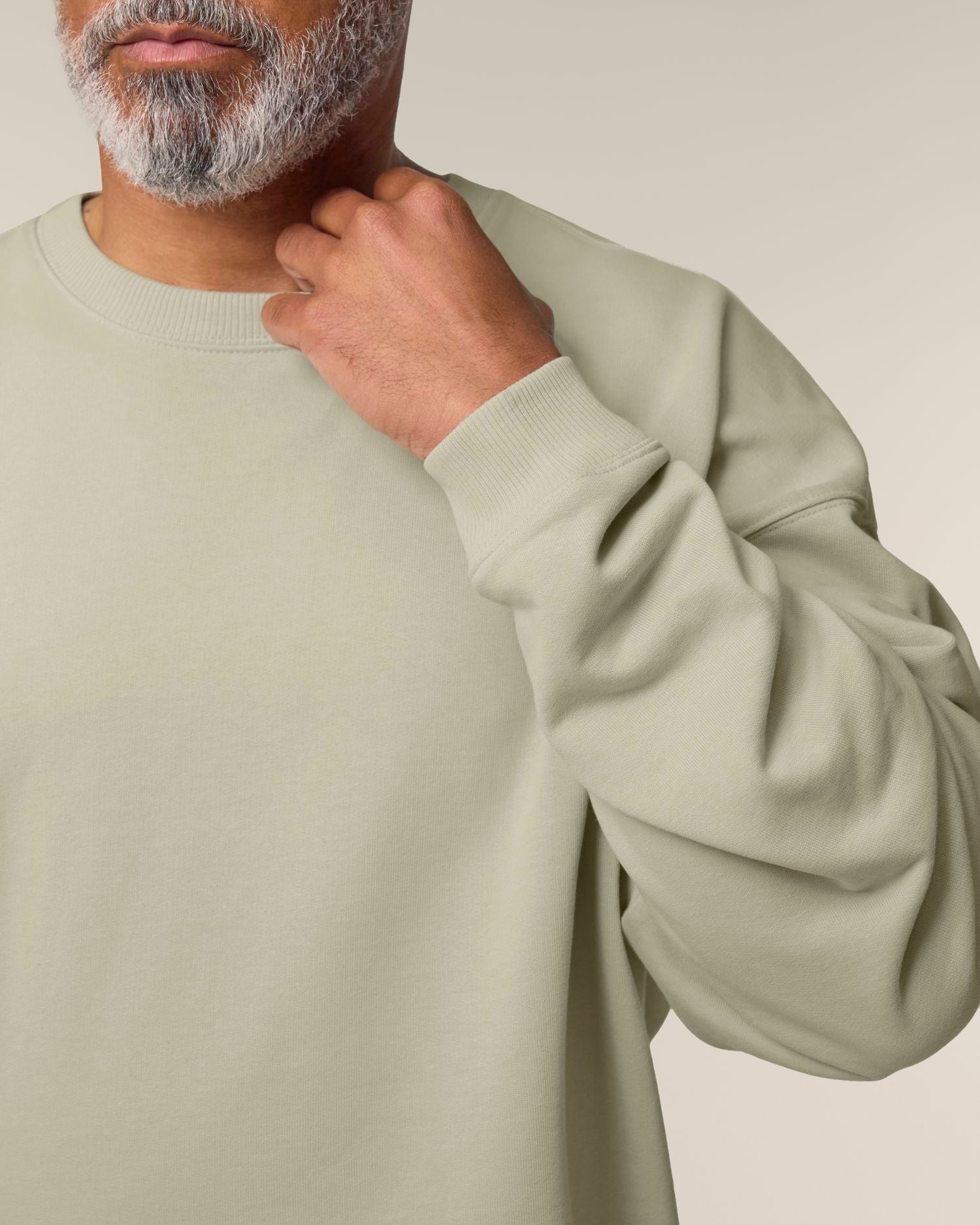 Uniseks Oversized Organisch Katoenen Ronde Hals Sweater - 350 GSM | Radder 2.0 STSU208