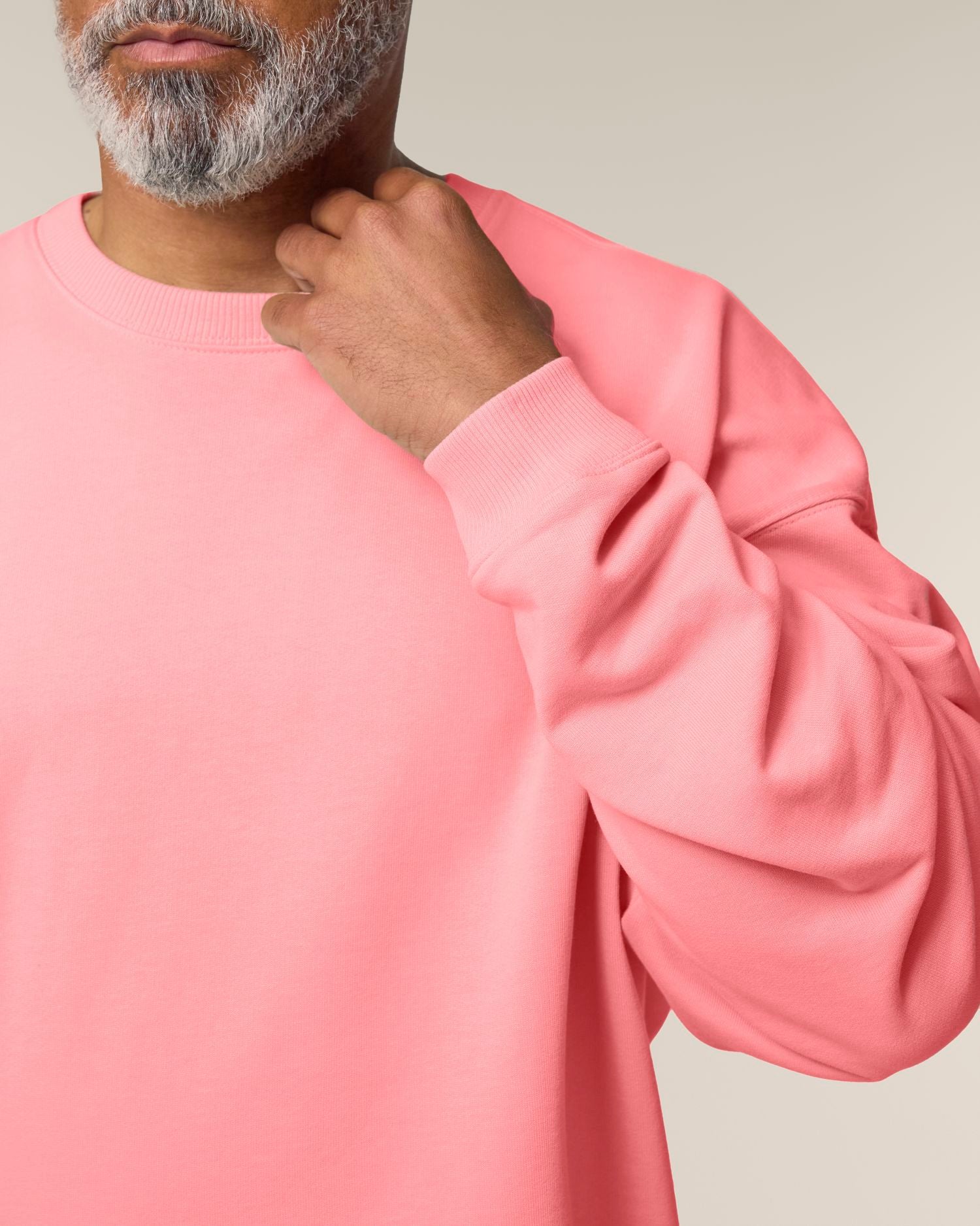 Uniseks Oversized Organisch Katoenen Ronde Hals Sweater - 350 GSM | Radder 2.0 STSU208