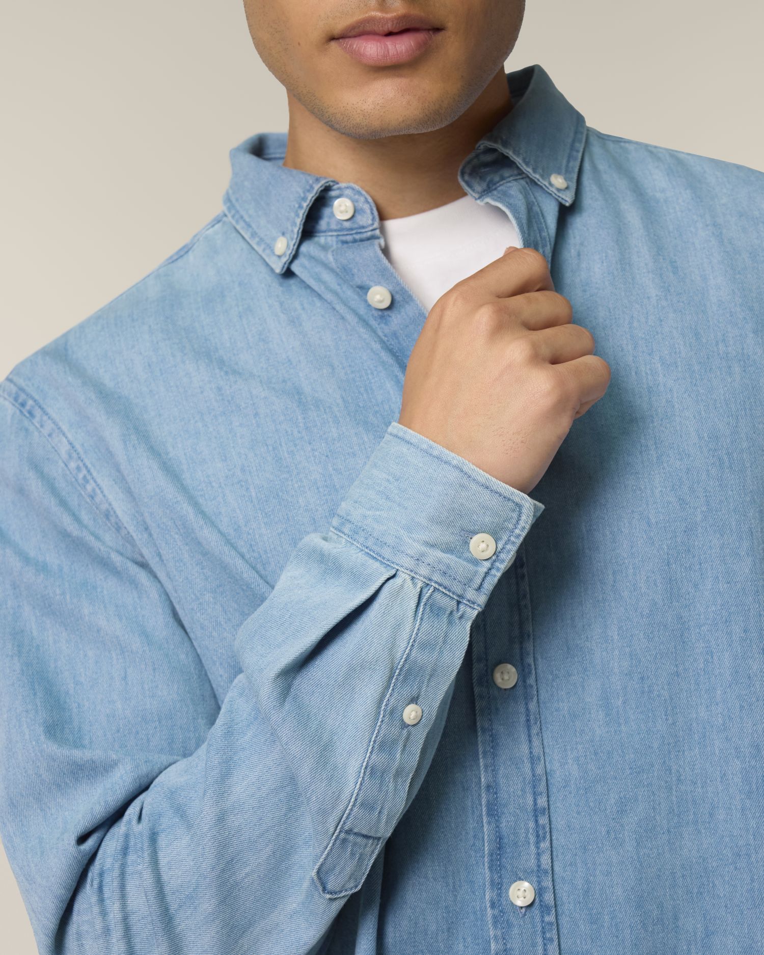 Men's Denim Shirt - 235 GSM | Stanley Denim Shirt STWM967