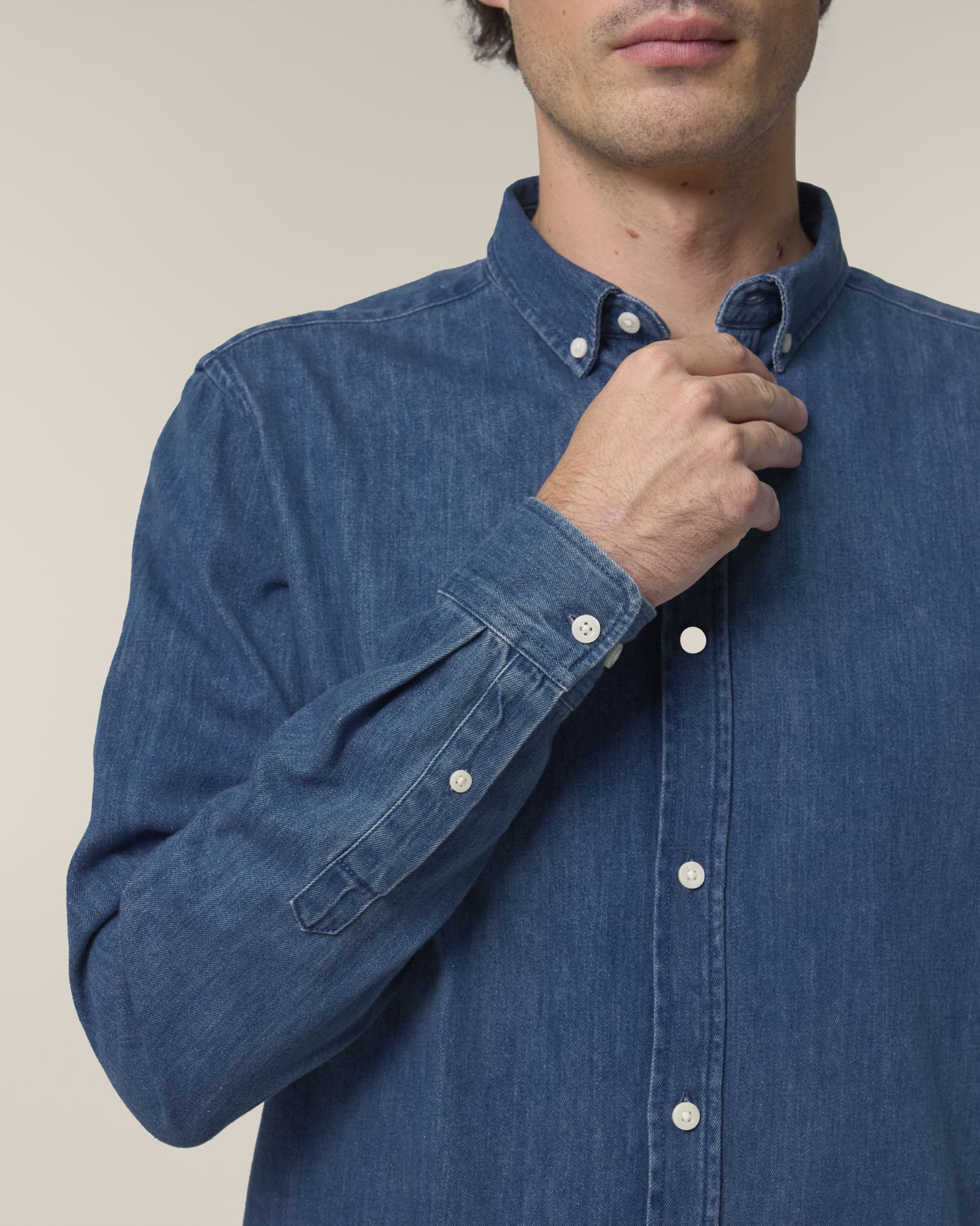 Heren Denim Shirt - 235 GSM | Stanley Denim Shirt STWM967