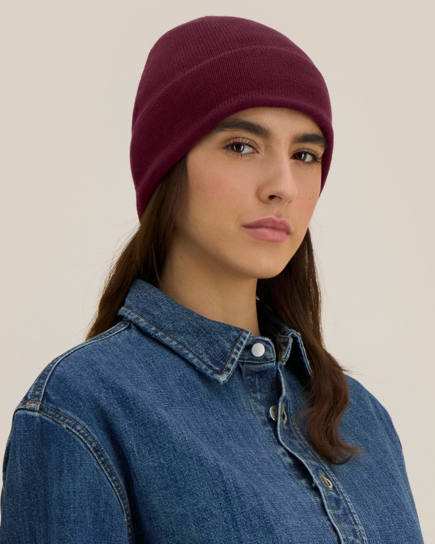 Unisex Fleece-Lined Organic Cotton Beanie | Fielder - STAU297