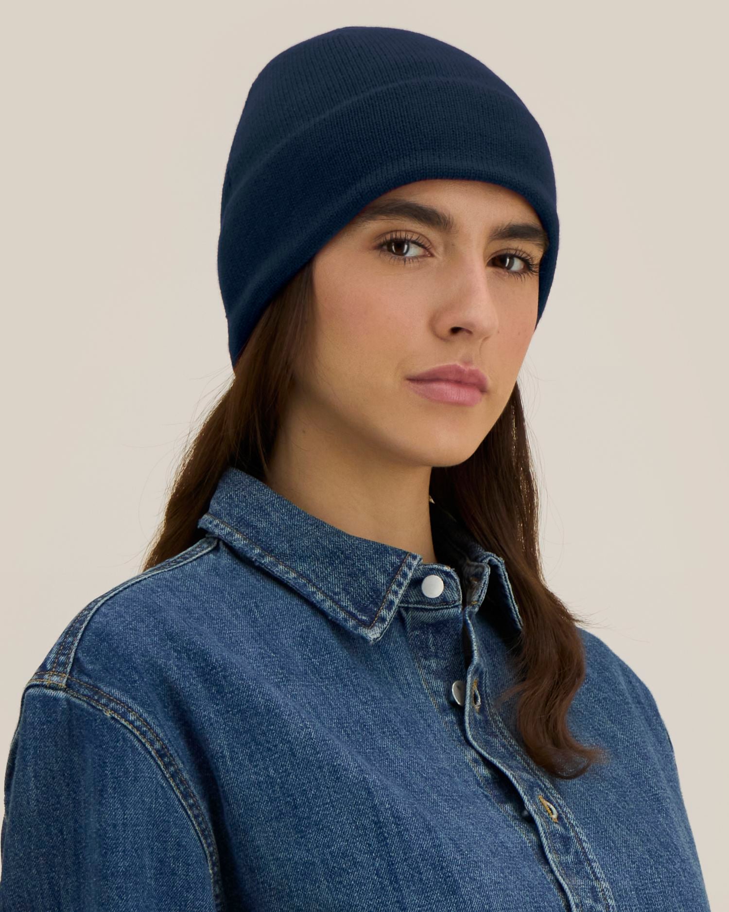 Unisex Fleece-Lined Organic Cotton Beanie | Fielder - STAU297