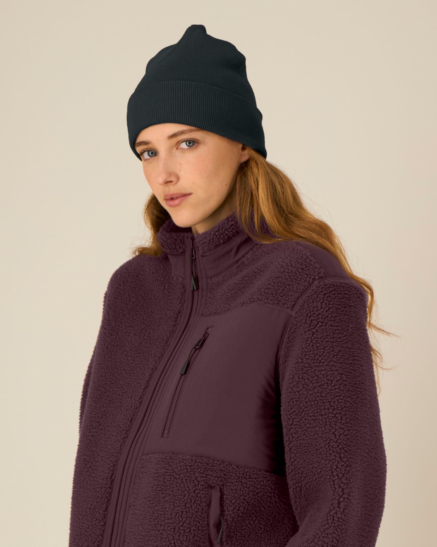 Organic & Recycled Two-Layer Beanie | Rib Beanie STAU772