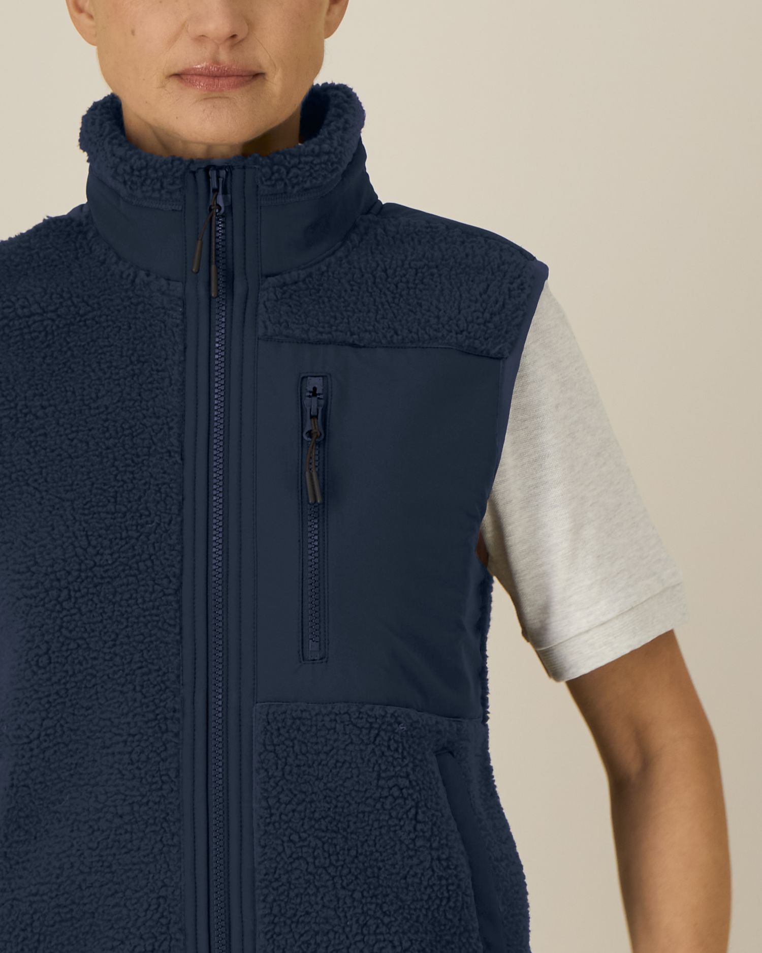 Veste Sherpa Sans Manches Recyclée Unisexe | Liner STJU249