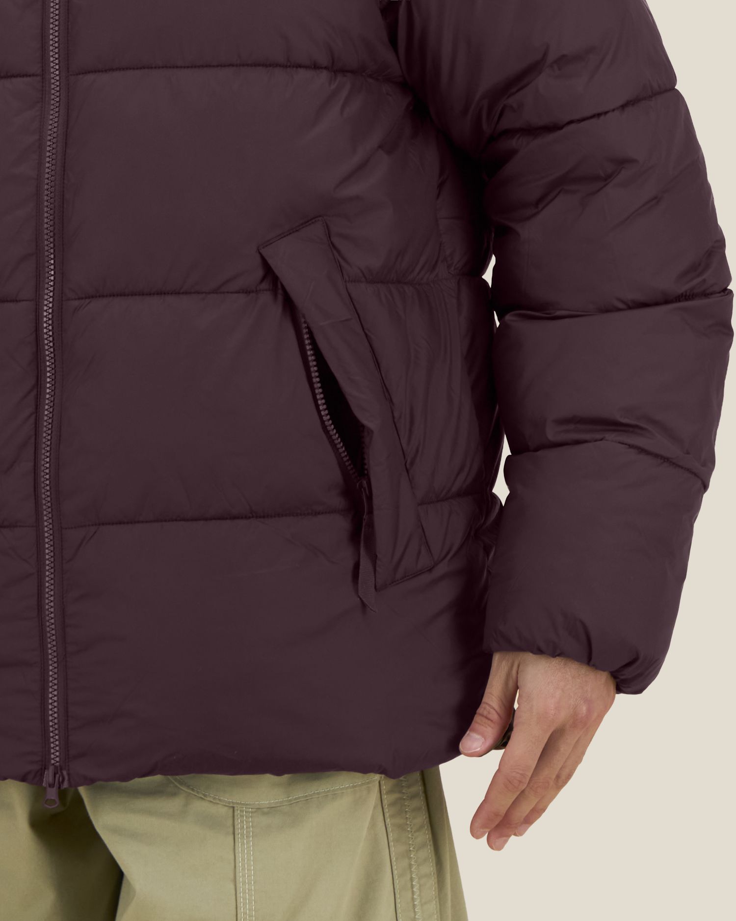 Unisex-Pufferjacke mit Kapuze aus recyceltem Nylon | Puffer 2.0 - STJU292