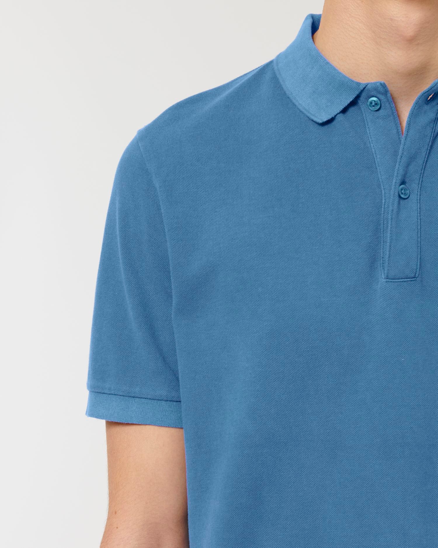 Unisex Garment-Dyed Organic Polo - 230 g/m² | Prepster Vintage Polos - STPU335