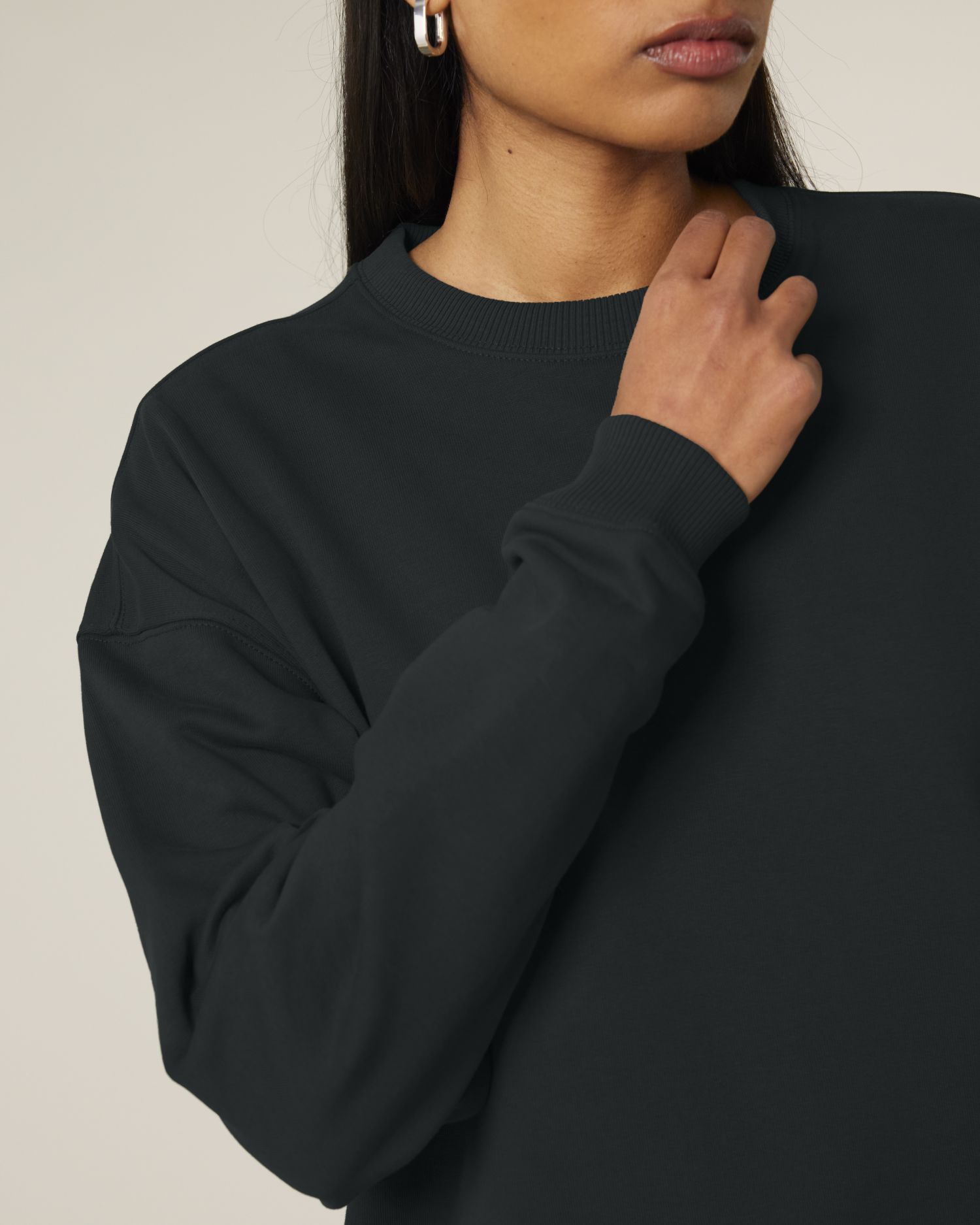 Unisex Oversized Organic Cotton Crew Neck Sweatshirt - 350 GSM | Radder 2.0 STSU208