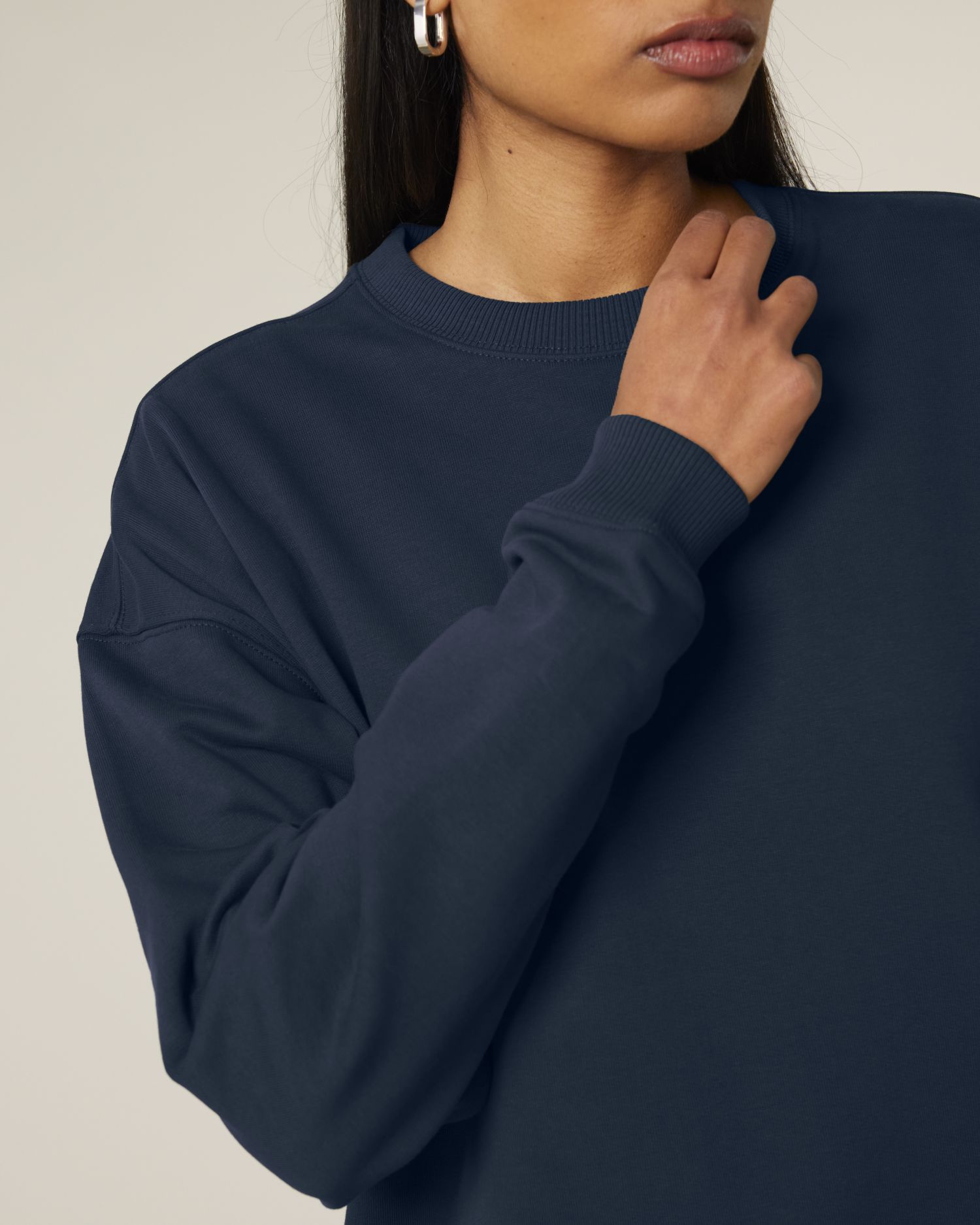 Unisex Oversized Organic Cotton Crew Neck Sweatshirt - 350 GSM | Radder 2.0 STSU208