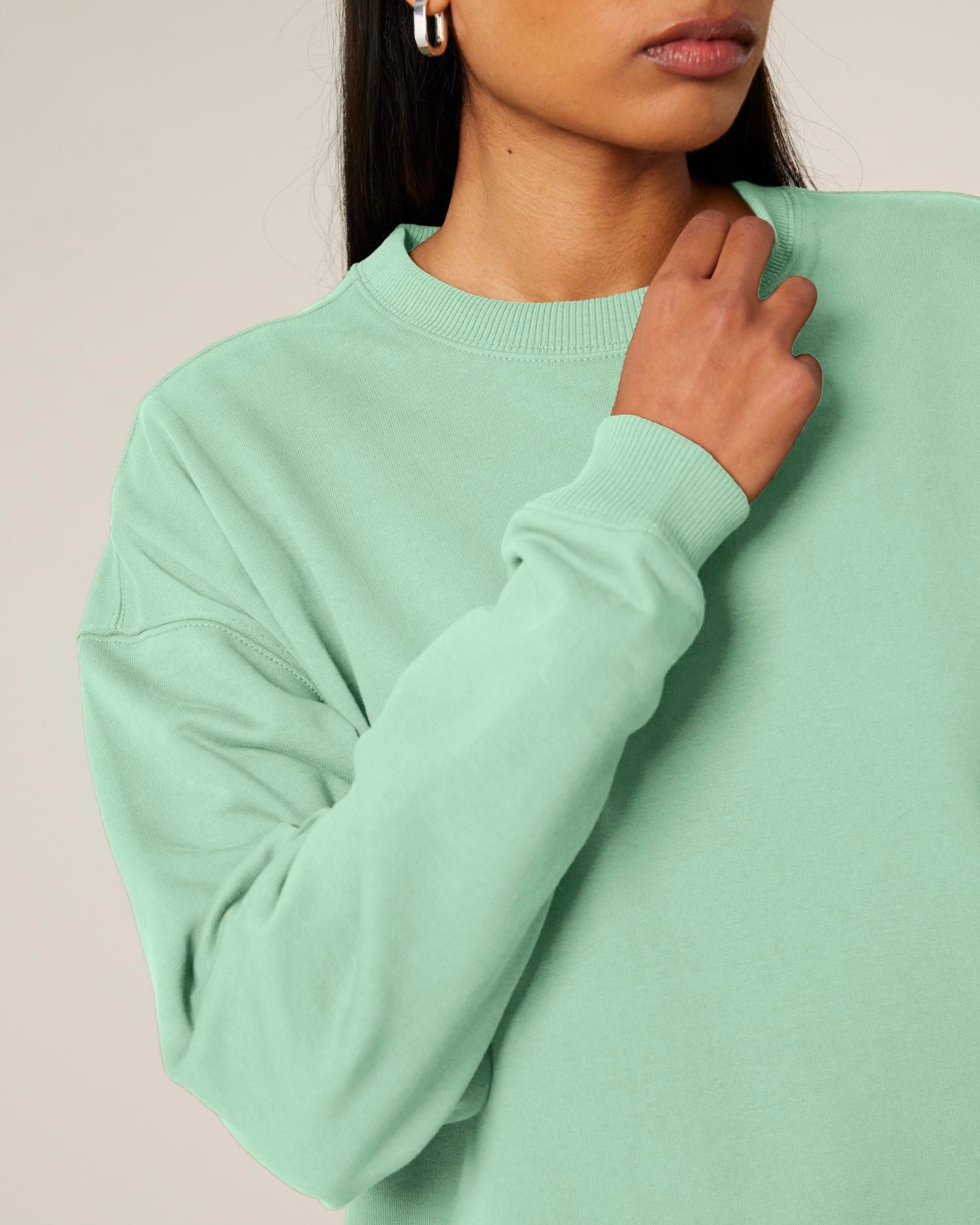 Unisex Oversized Organic Cotton Crew Neck Sweatshirt - 350 GSM | Radder 2.0 STSU208