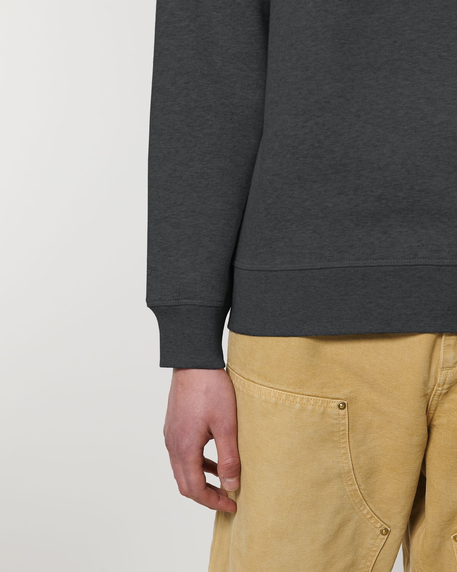 Sudadera de Cuello redondo orgánica unisex de peso medio-ligero - 280 g/m² | Roller STSU868