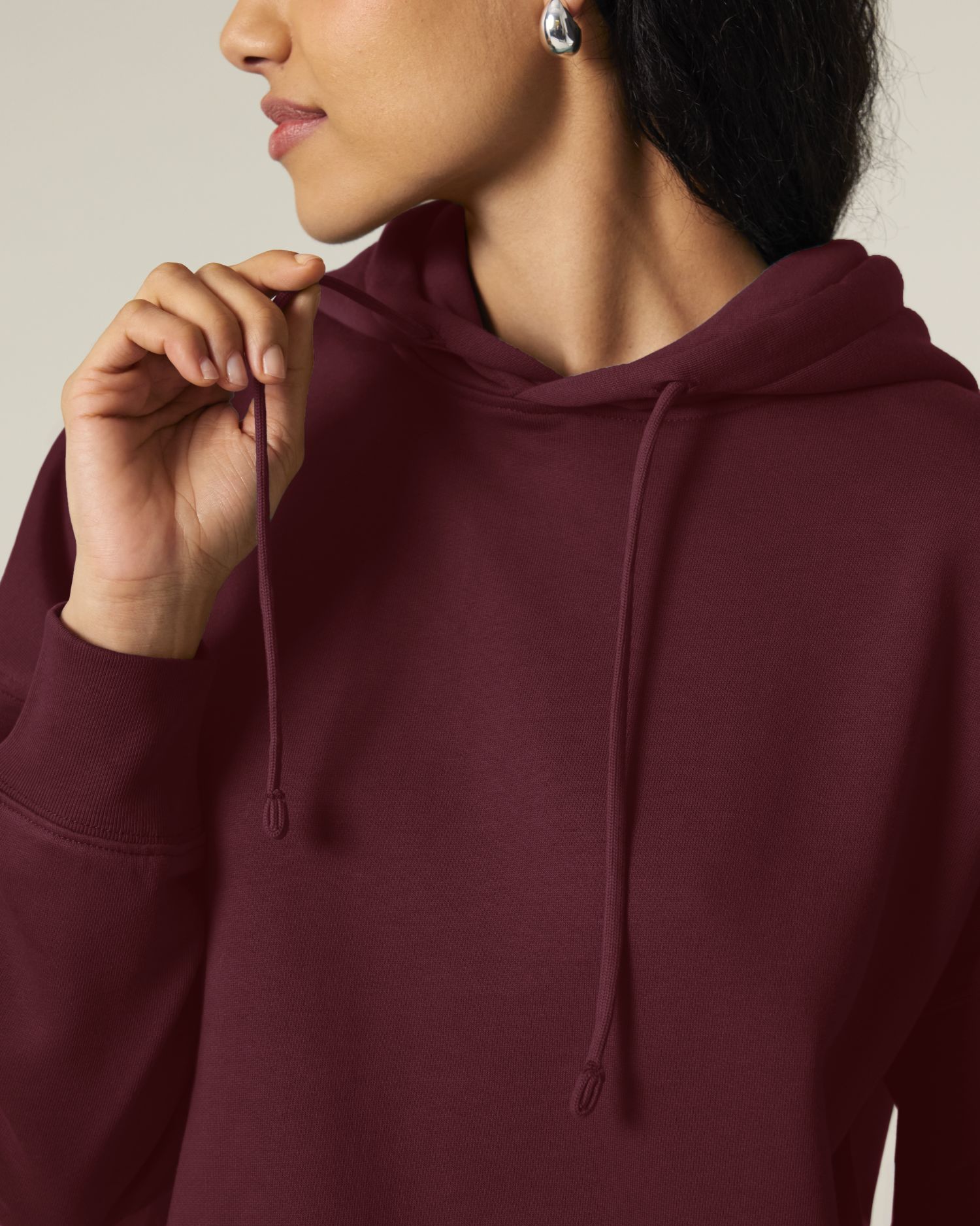 Women's Organic Cotton Hoodie Sweatshirt - 300 GSM | Nora STSW213