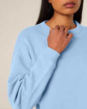 Women's Oversized Organic Cotton Crew Neck Sweatshirt - 300 GSM | Stella Paloma STSW218