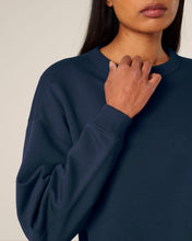 Women's Oversized Organic Cotton Crew Neck Sweatshirt - 300 GSM | Stella Paloma STSW218